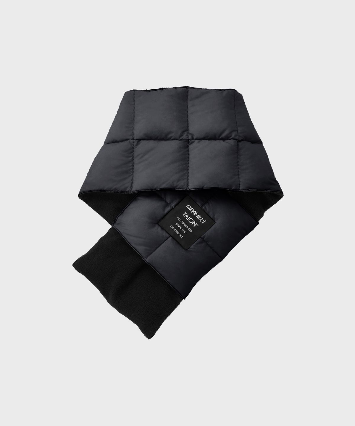그라미치(GRAMICCI) X 타이온 경량 패딩 머플러 Black