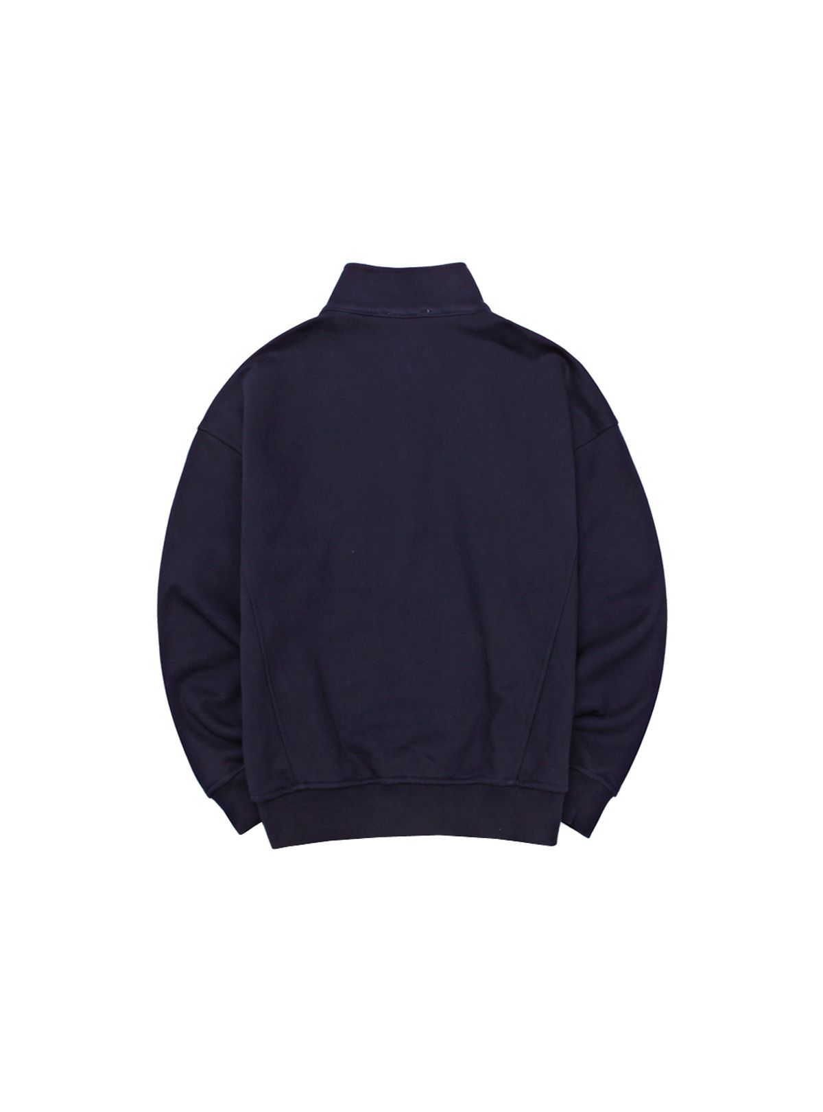 그리미(GREEMY) SIGNATURE LOGO HALF ZIP-PU(NAVY)