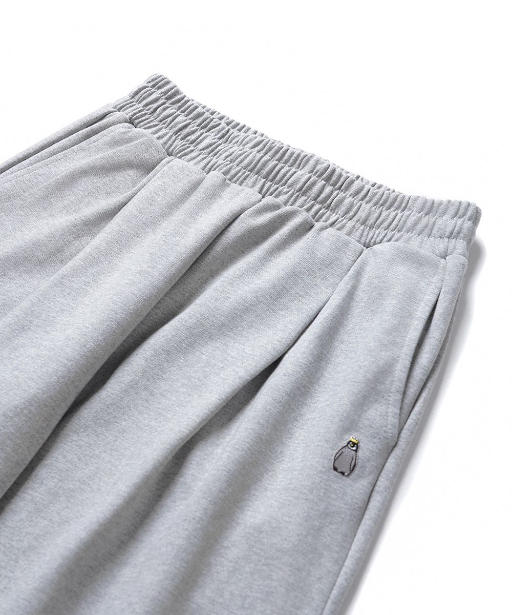 MUSINSA | GAKKAI UNIONS SINGLE PLEATED WIDE SWEATPANTS GRAY