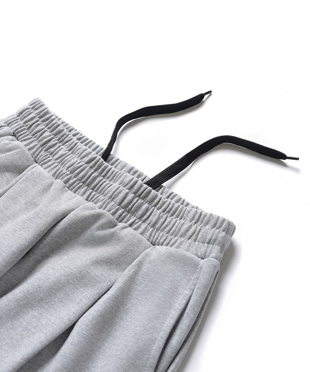 MUSINSA | GAKKAI UNIONS SINGLE PLEATED WIDE SWEATPANTS GRAY