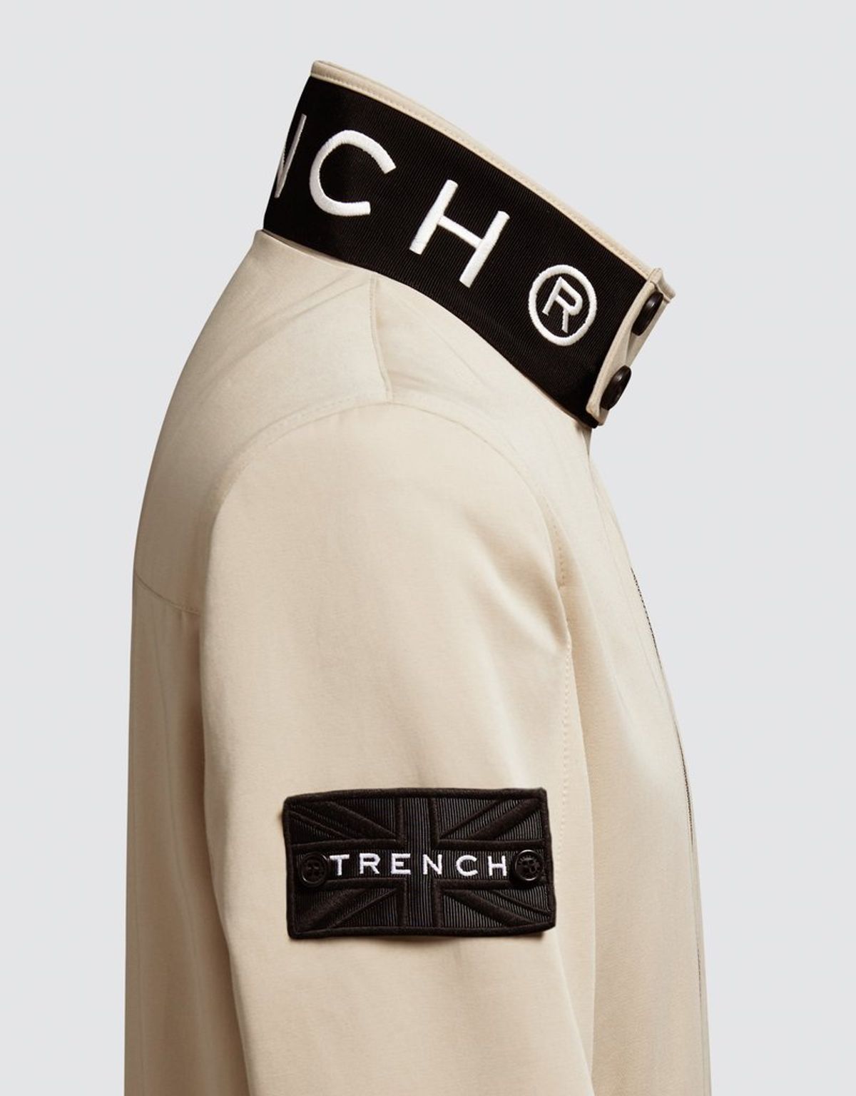 트렌치런던(TRENCH LONDON) 본드 헤링턴 재킷(스톤/블랙/화이트)
