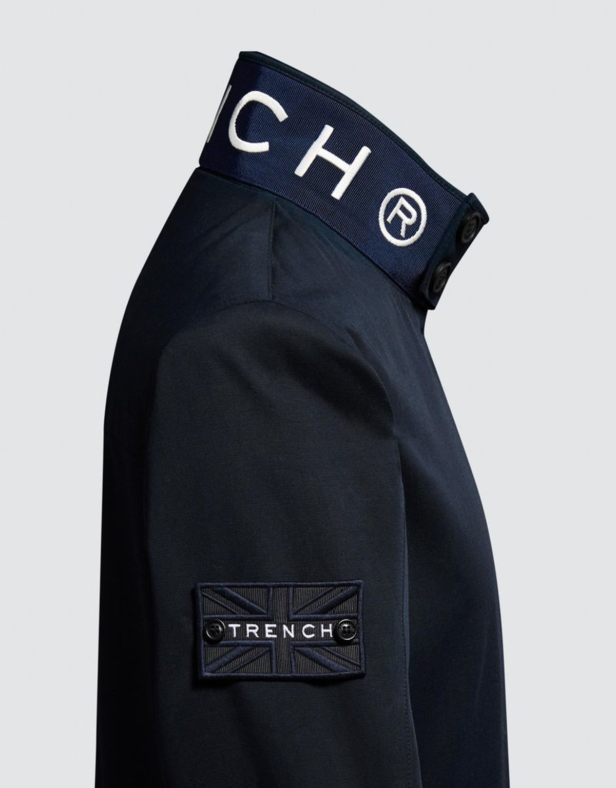 트렌치런던(TRENCH LONDON) 본드 헤링턴 재킷(네이비/네이비/화이트)