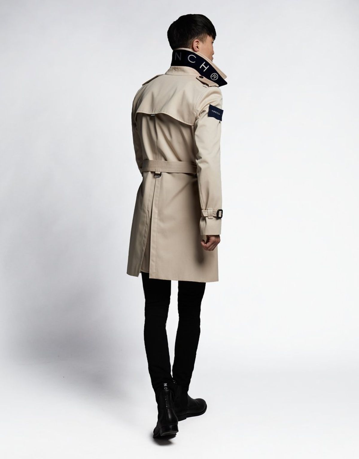 트렌치런던(TRENCH LONDON) 킹 클래식 트렌치 코트 (STONE/NAVY/WHITE)