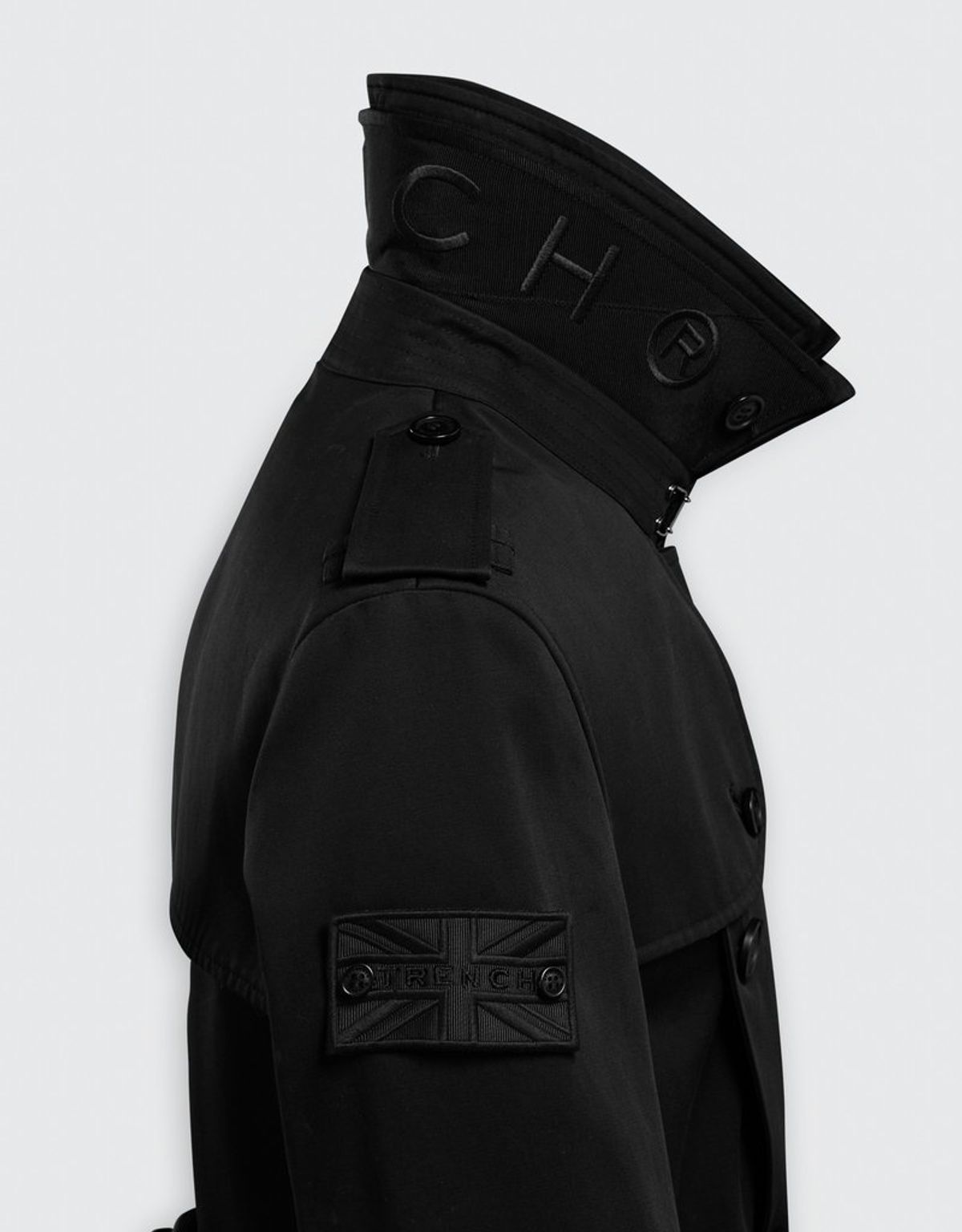 트렌치런던(TRENCH LONDON) 킹 클래식 트렌치 코트 (BLACK/BLACK/BLACK)