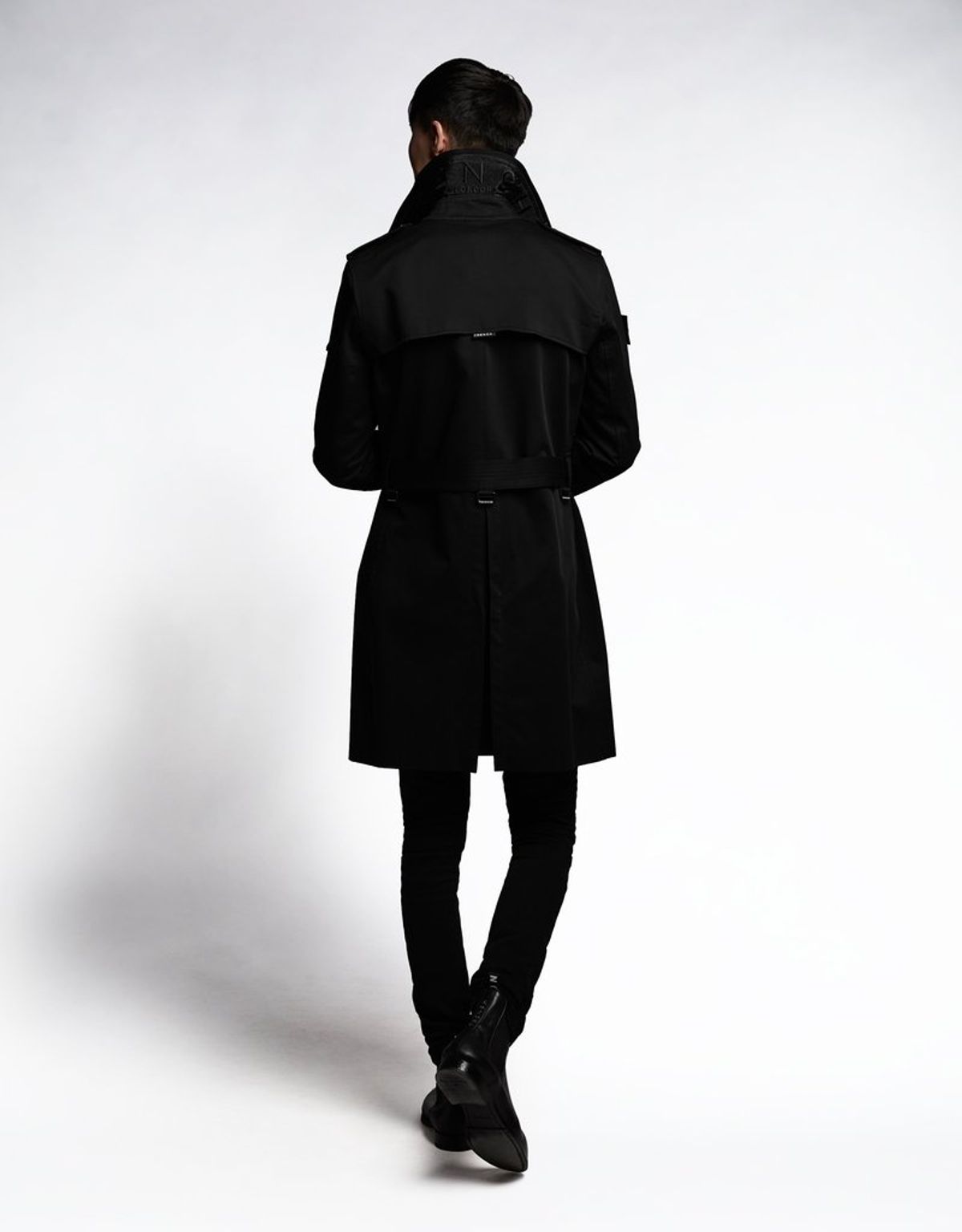 트렌치런던(TRENCH LONDON) 킹 클래식 트렌치 코트 (BLACK/BLACK/BLACK)