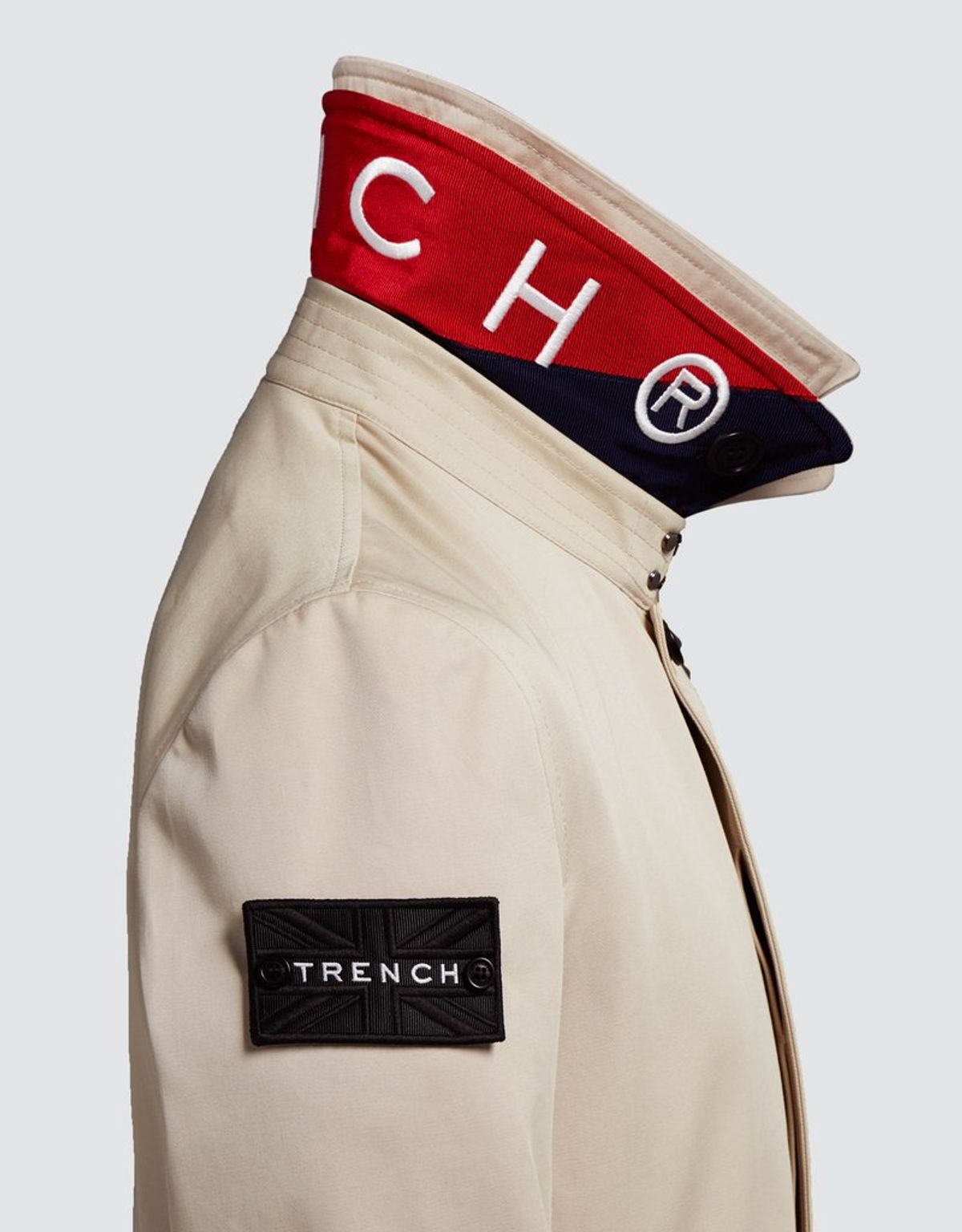 트렌치런던(TRENCH LONDON) 나이트 트렌치 코트(STONE/FLAG/WHITE)