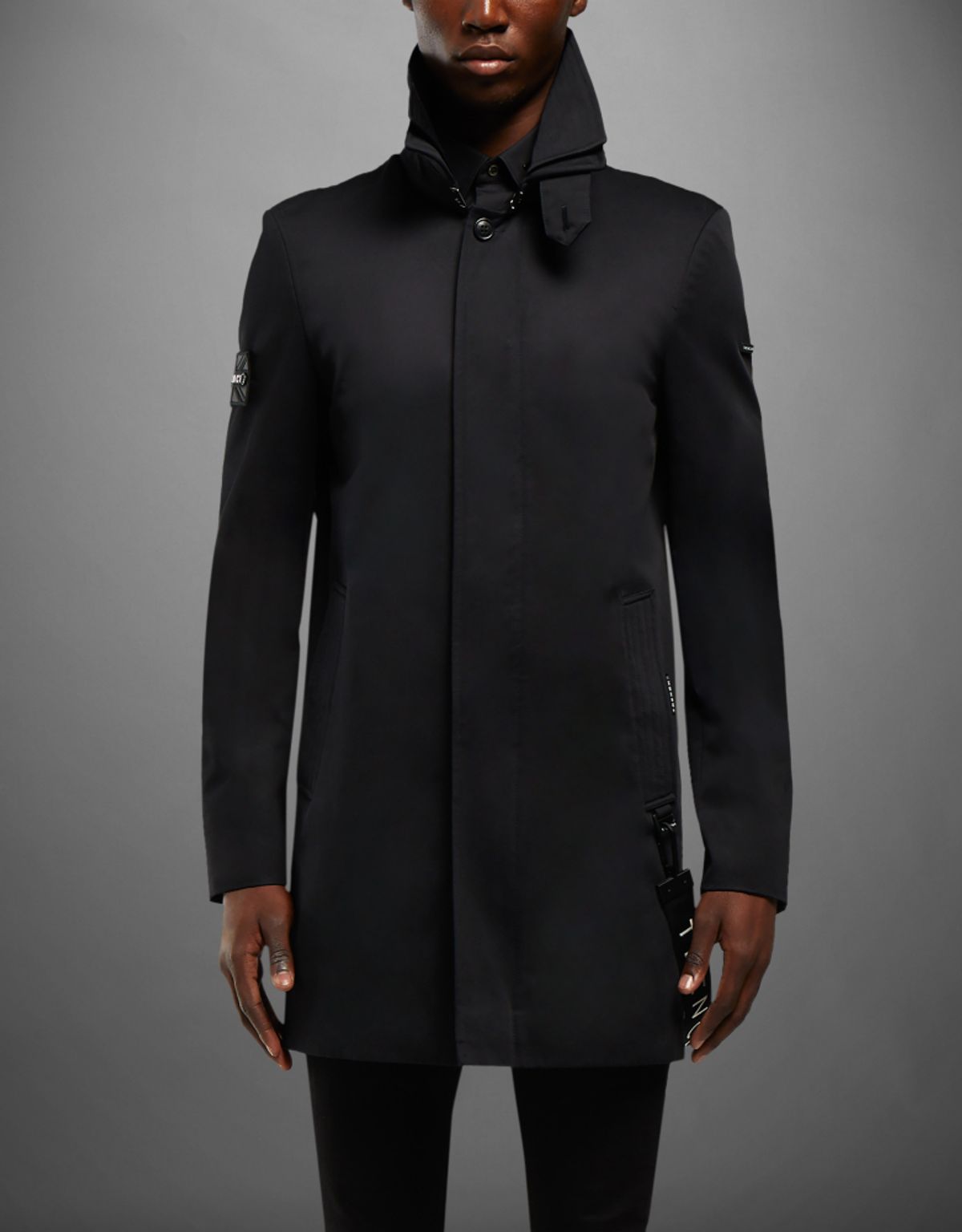 트렌치런던(TRENCH LONDON) 나이트 트렌치 코트(BLACK/BLACK/BLACK)