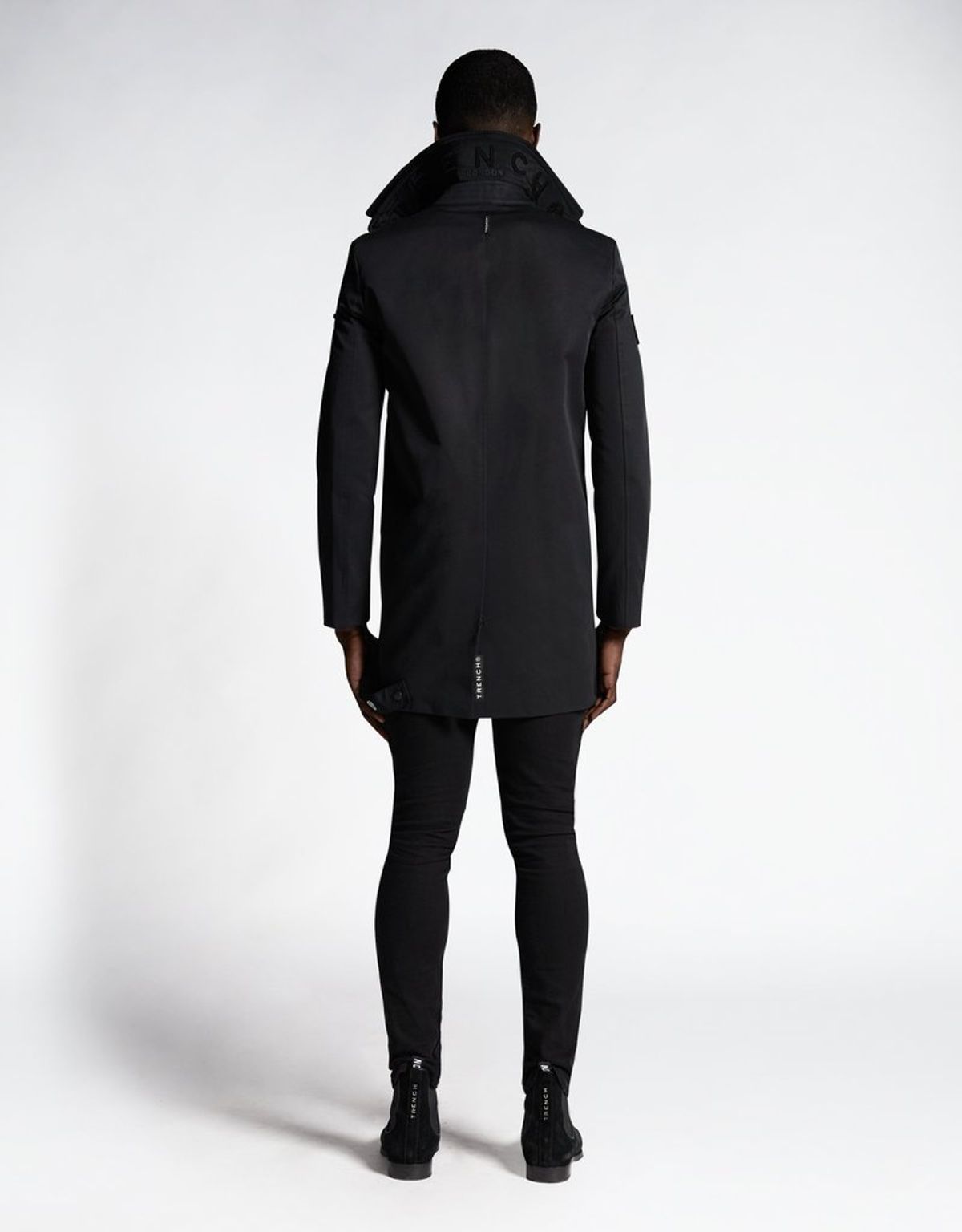 트렌치런던(TRENCH LONDON) 나이트 트렌치 코트(BLACK/BLACK/BLACK)