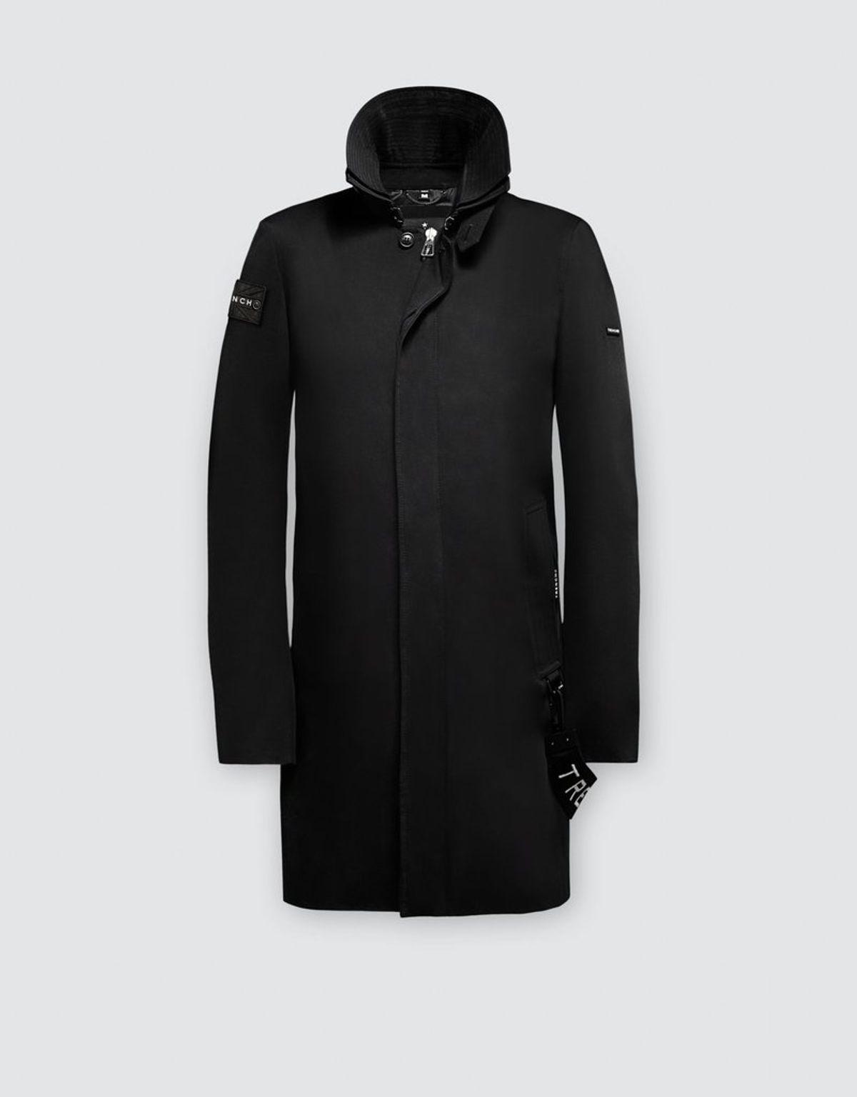 트렌치런던(TRENCH LONDON) 나이트 트렌치 코트(BLACK/BLACK/BLACK)