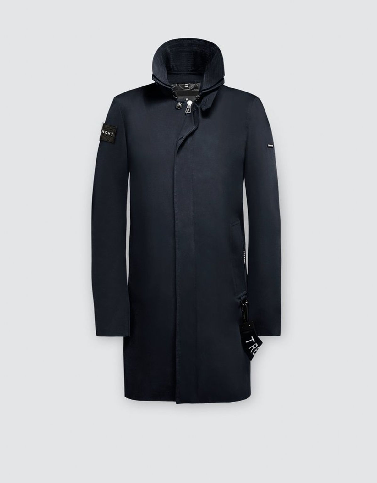 트렌치런던(TRENCH LONDON) 나이트 트렌치 코트 (NAVY/BLACK/WHITE)