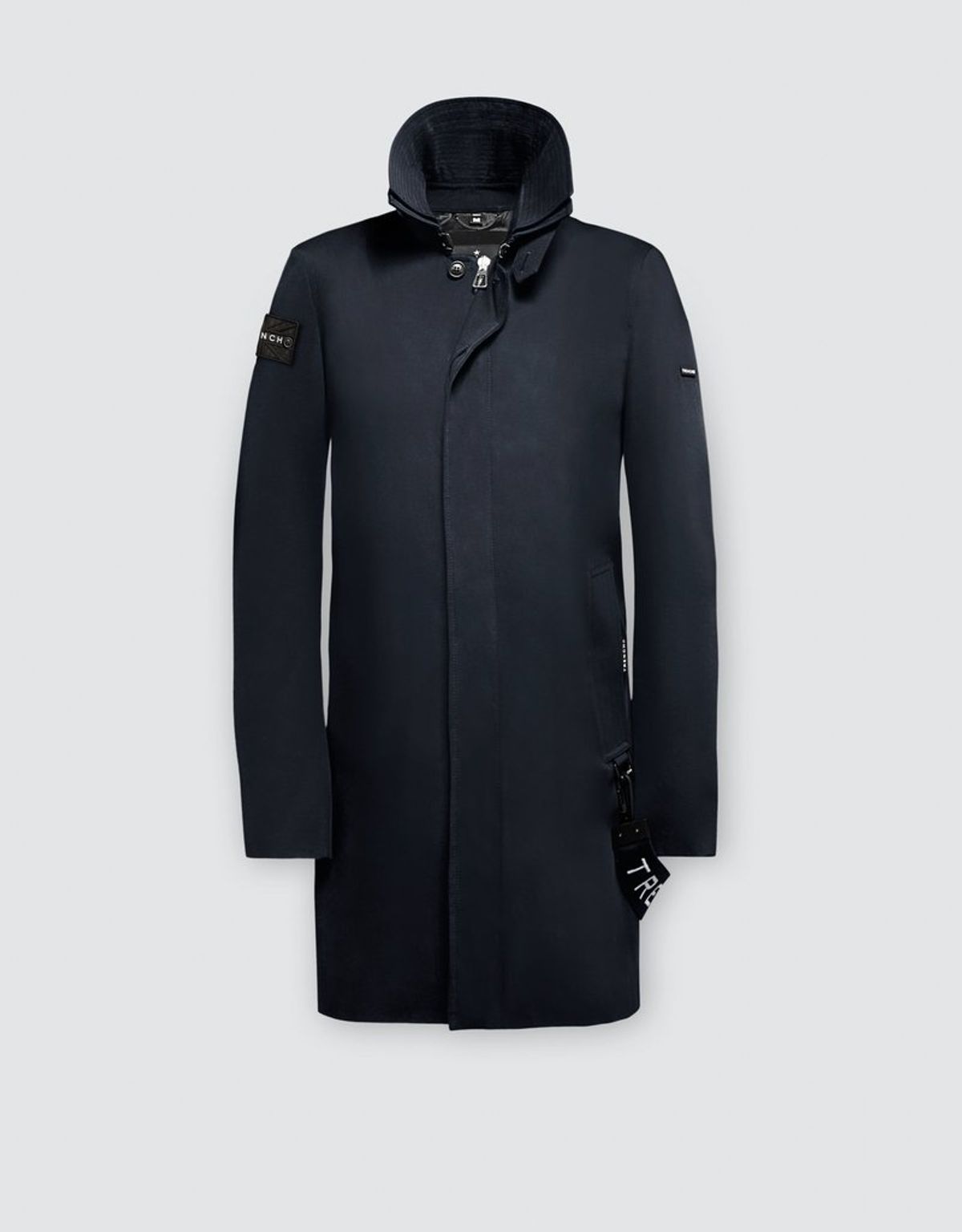 트렌치런던(TRENCH LONDON) 나이트 트렌치 코트 (NAVY/FLAG/WHITE)