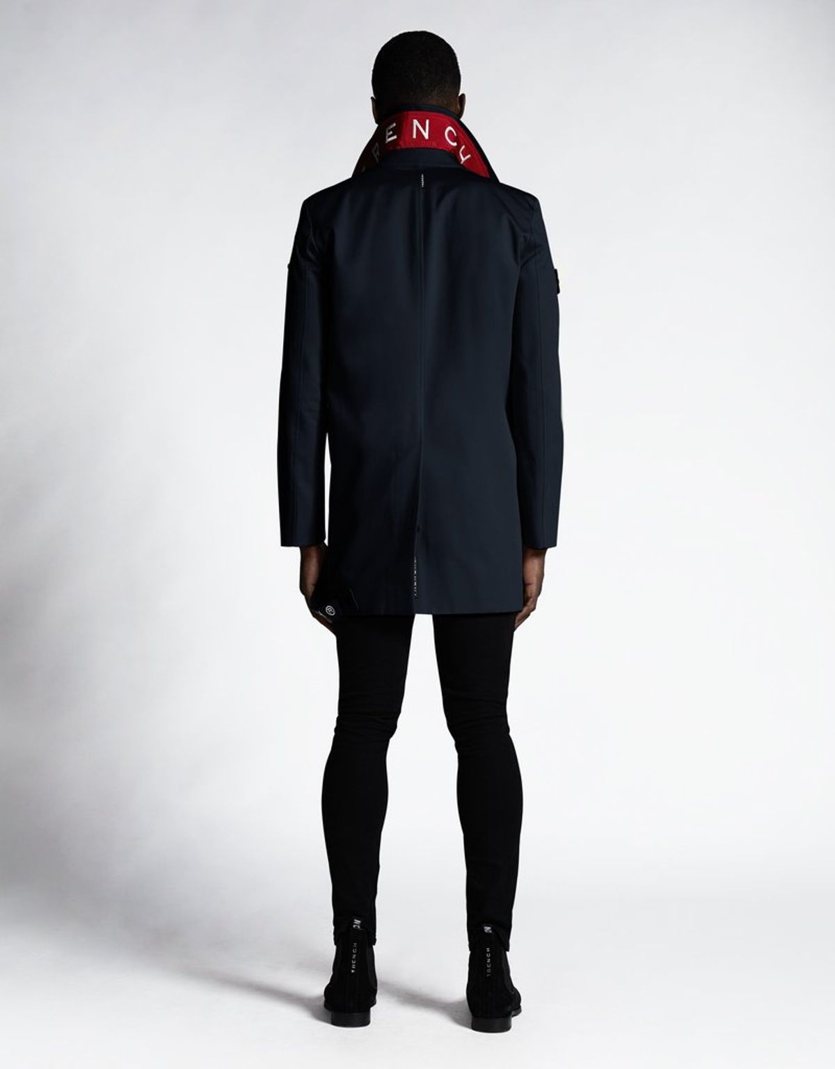 트렌치런던(TRENCH LONDON) 나이트 트렌치 코트 (NAVY/FLAG/WHITE)