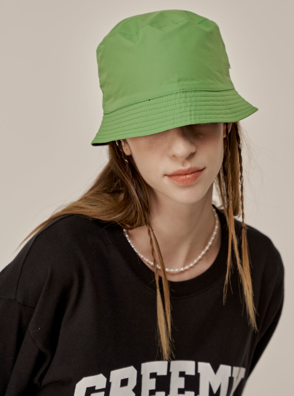 그리미(GREEMY) REVERSIBLE BUCKET HAT(GREEN)