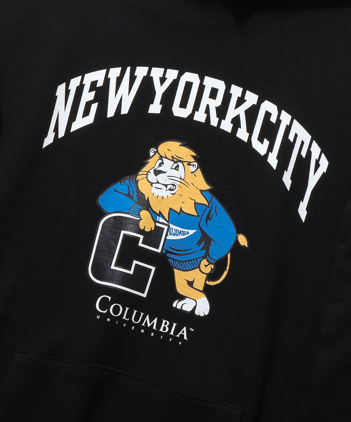 컬럼비아 유니버시티(COLUMBIA UNIVERSITY) 70S NYCT ROAR-EE RETRO HOODIE 블랙