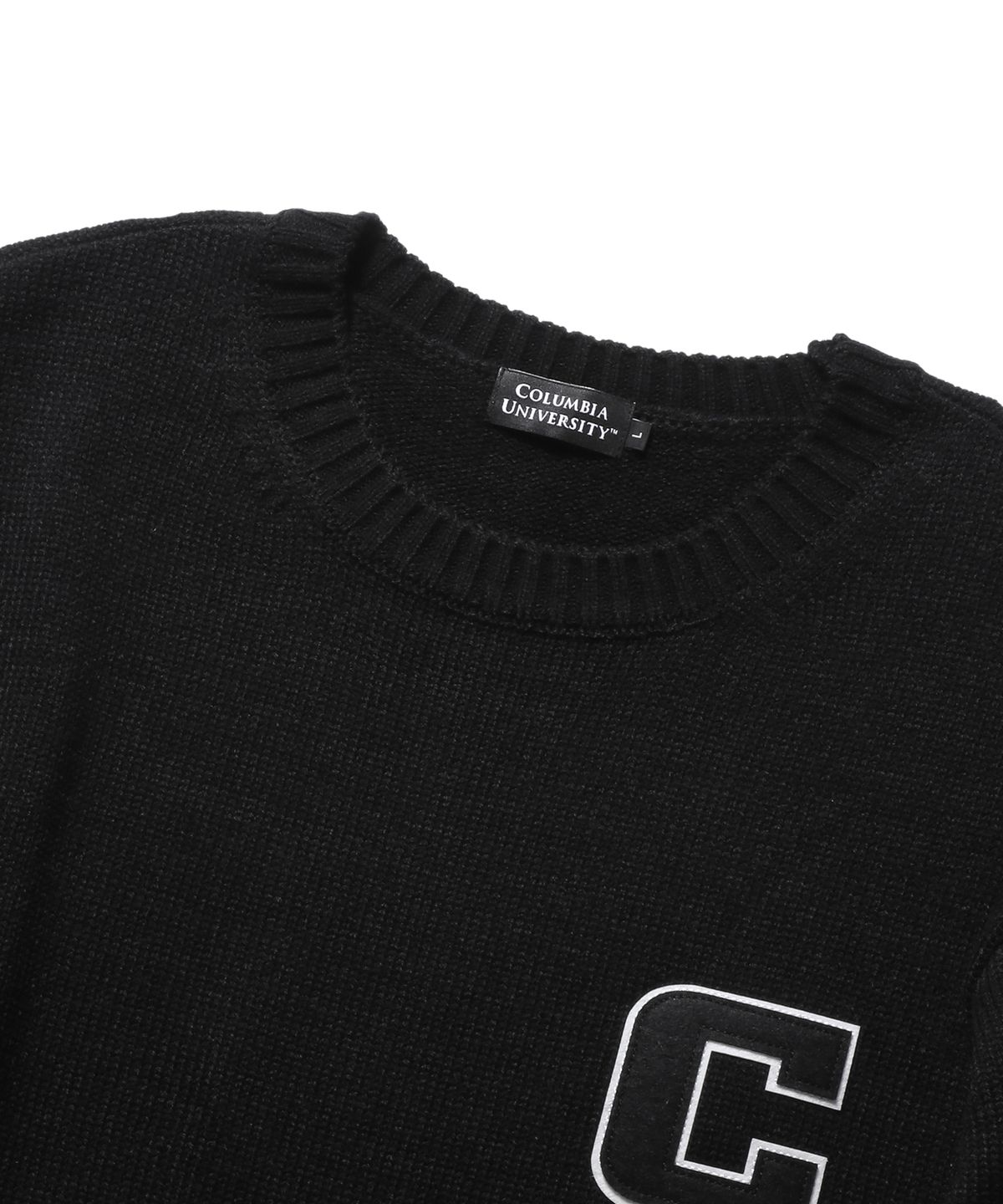 컬럼비아 유니버시티(COLUMBIA UNIVERSITY) UNIVERSITY C LOGO SWEATER 블랙