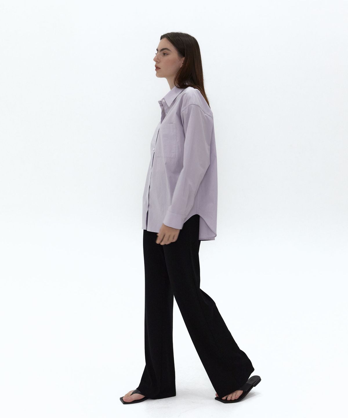 38컴온커먼(38COMEONCOMMON) 21AU RIB KNIT PANTS (BLACK)