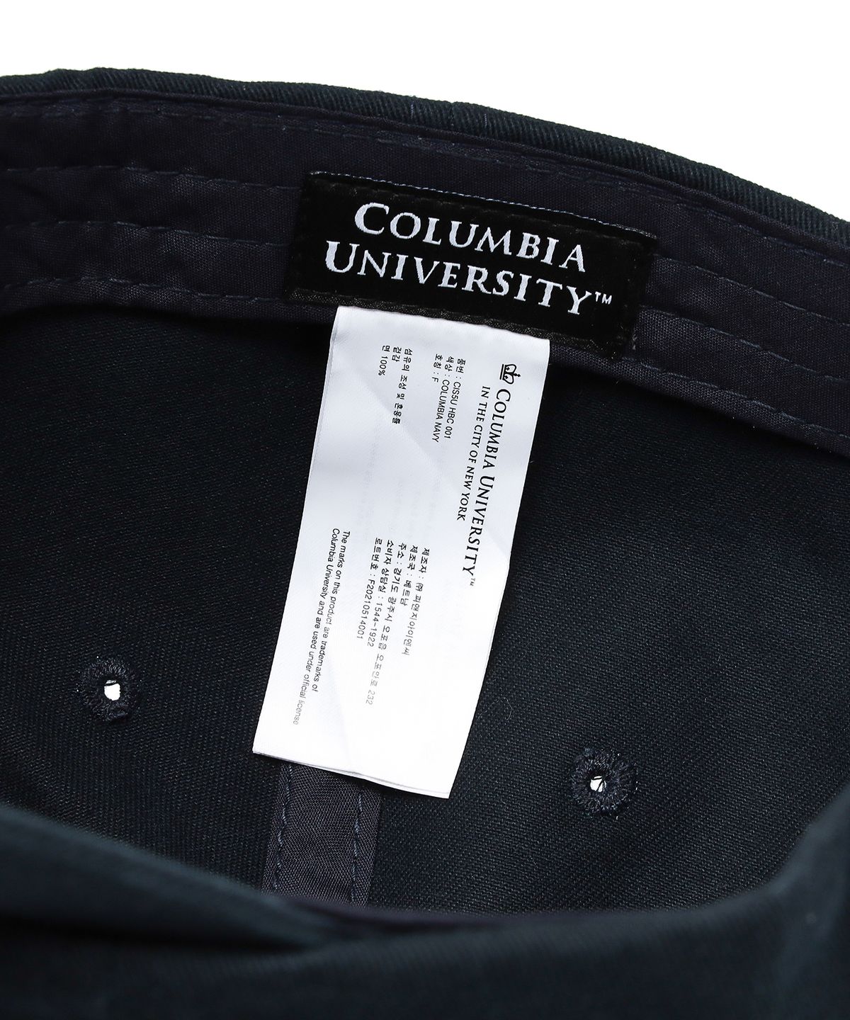 컬럼비아 유니버시티(COLUMBIA UNIVERSITY) 1888 TENNIS CLUB BALL CAP 네이비