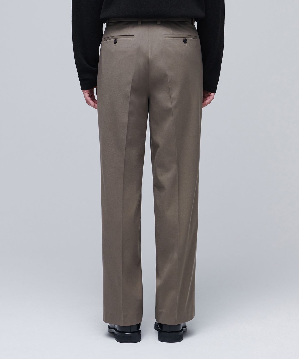 무신사 스탠다드(MUSINSA STANDARD) 헤비웨이트 속기모 리얼 와이드 히든 밴딩 슬랙스 [더스티 베이지]