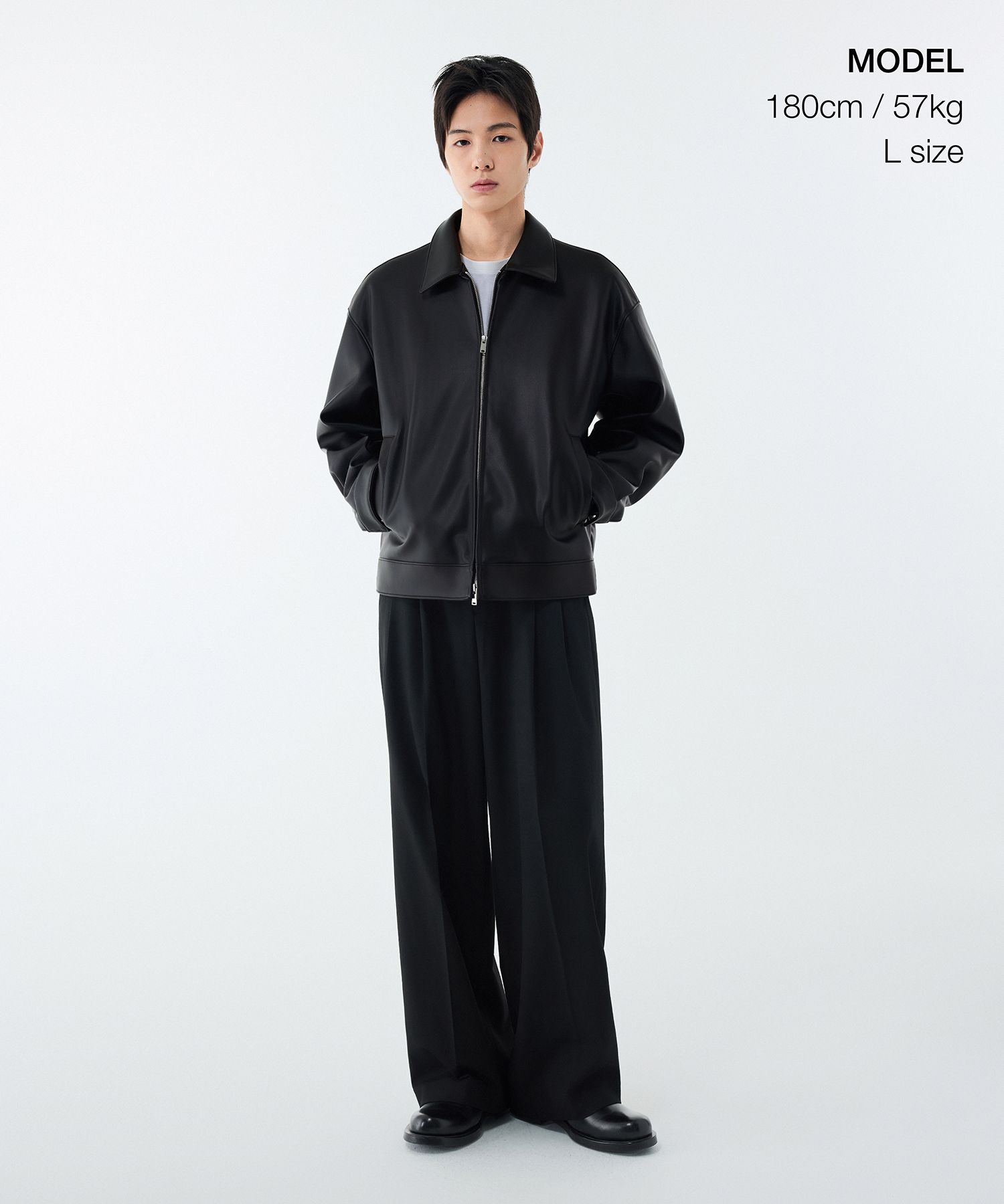 MUSINSA公式 | MUSINSA STANDARD VEGAN LEATHER OVERSIZED