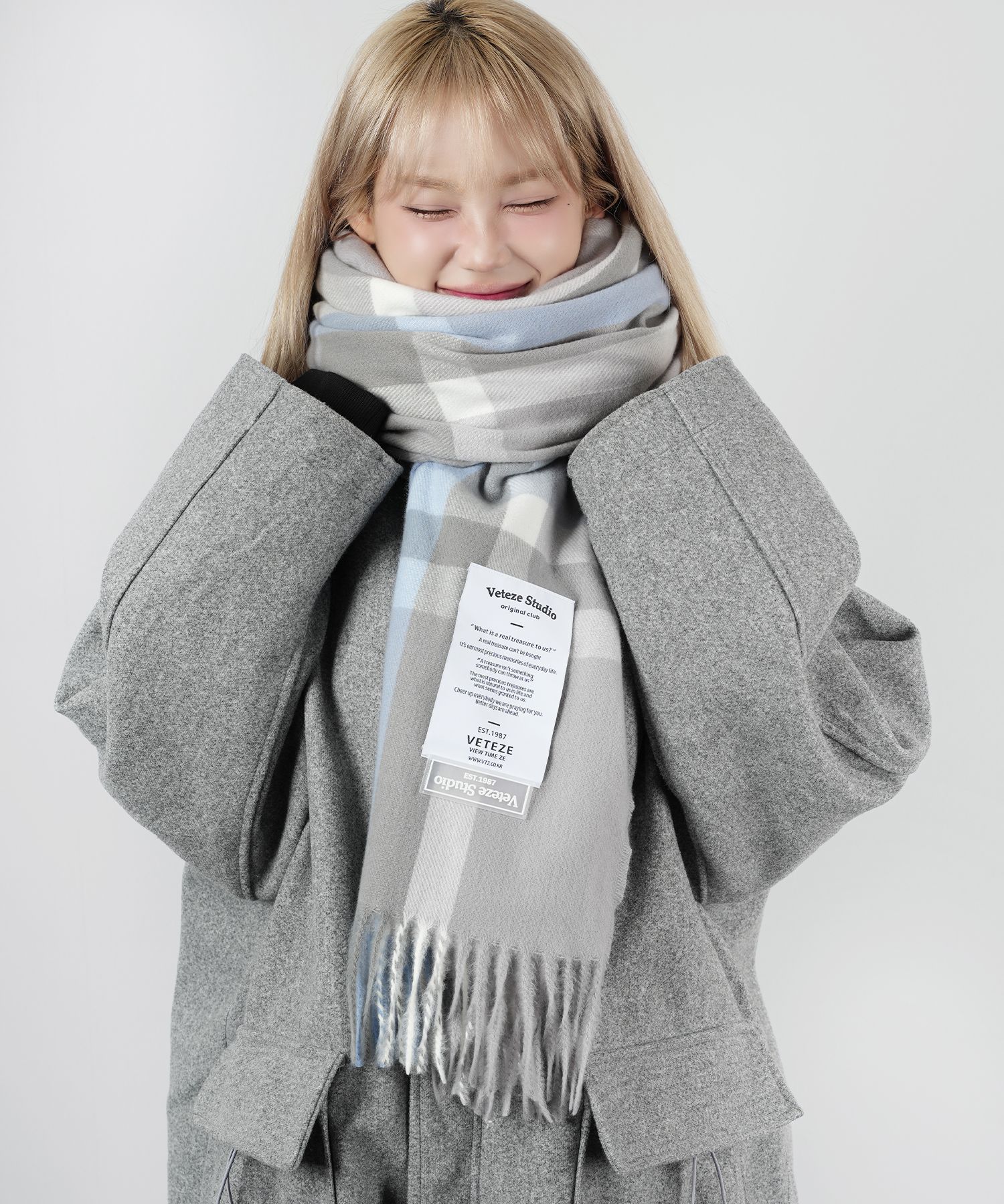 MUSINSA公式 | VETEZE Finding Check Muffler (19color)