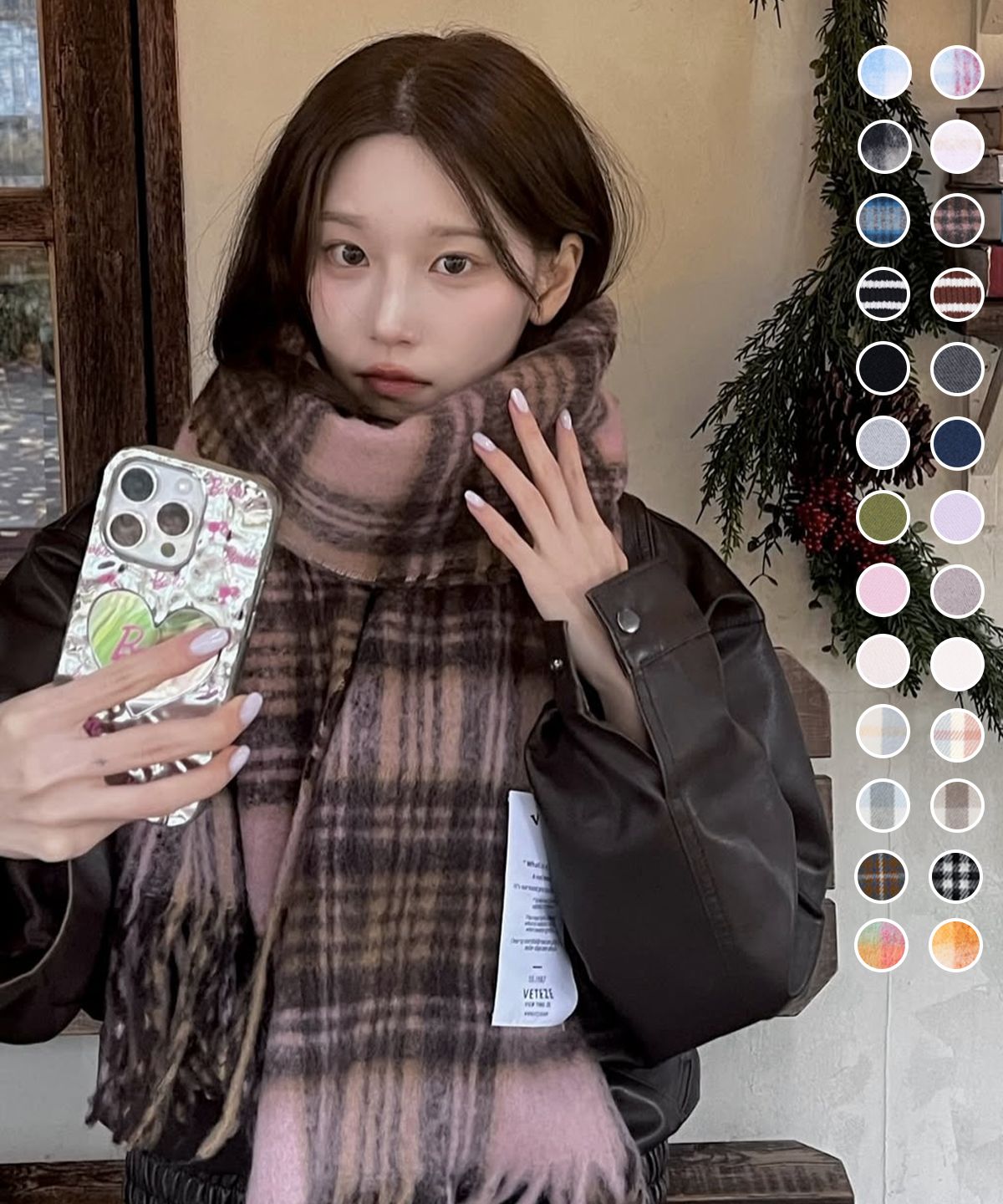 MUSINSA公式 | VETEZE ファインディングチェックマフラー(26色