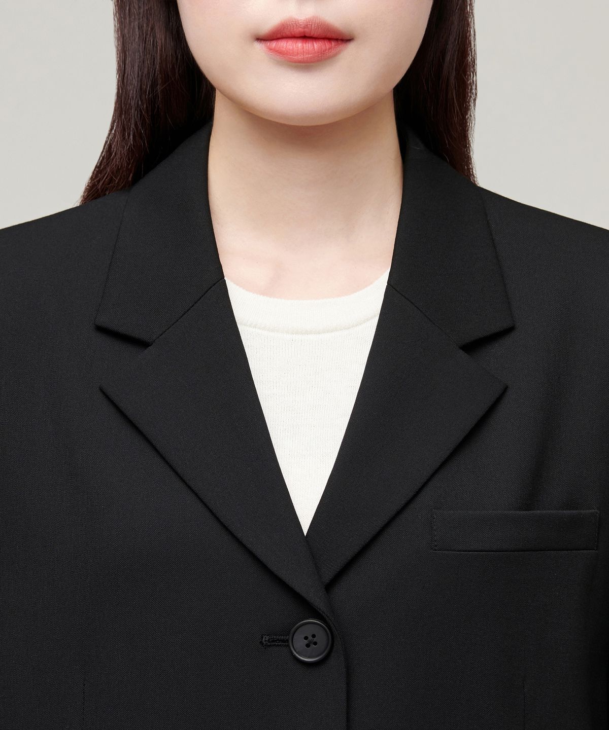 무신사 스탠다드 우먼(MUSINSA STANDARD WOMAN) 우먼즈 오버사이즈 3버튼 블레이저 [블랙]