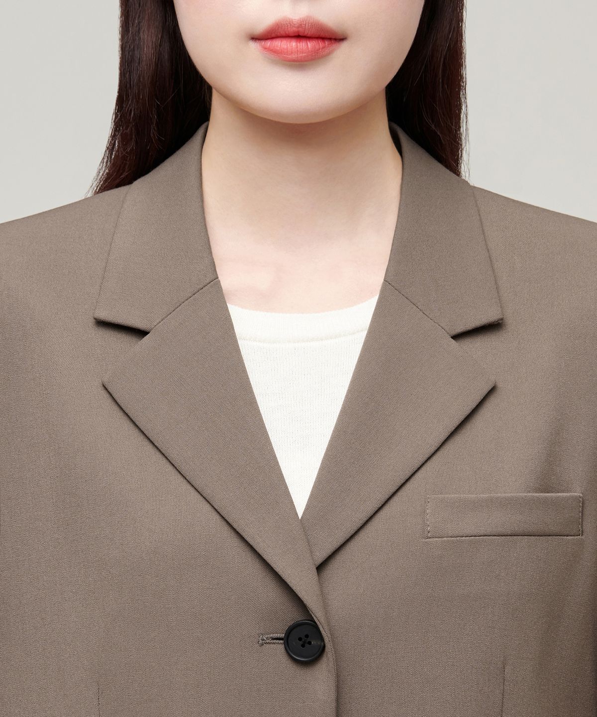무신사 스탠다드 우먼(MUSINSA STANDARD WOMAN) 우먼즈 오버사이즈 3버튼 블레이저 [더스티 베이지]