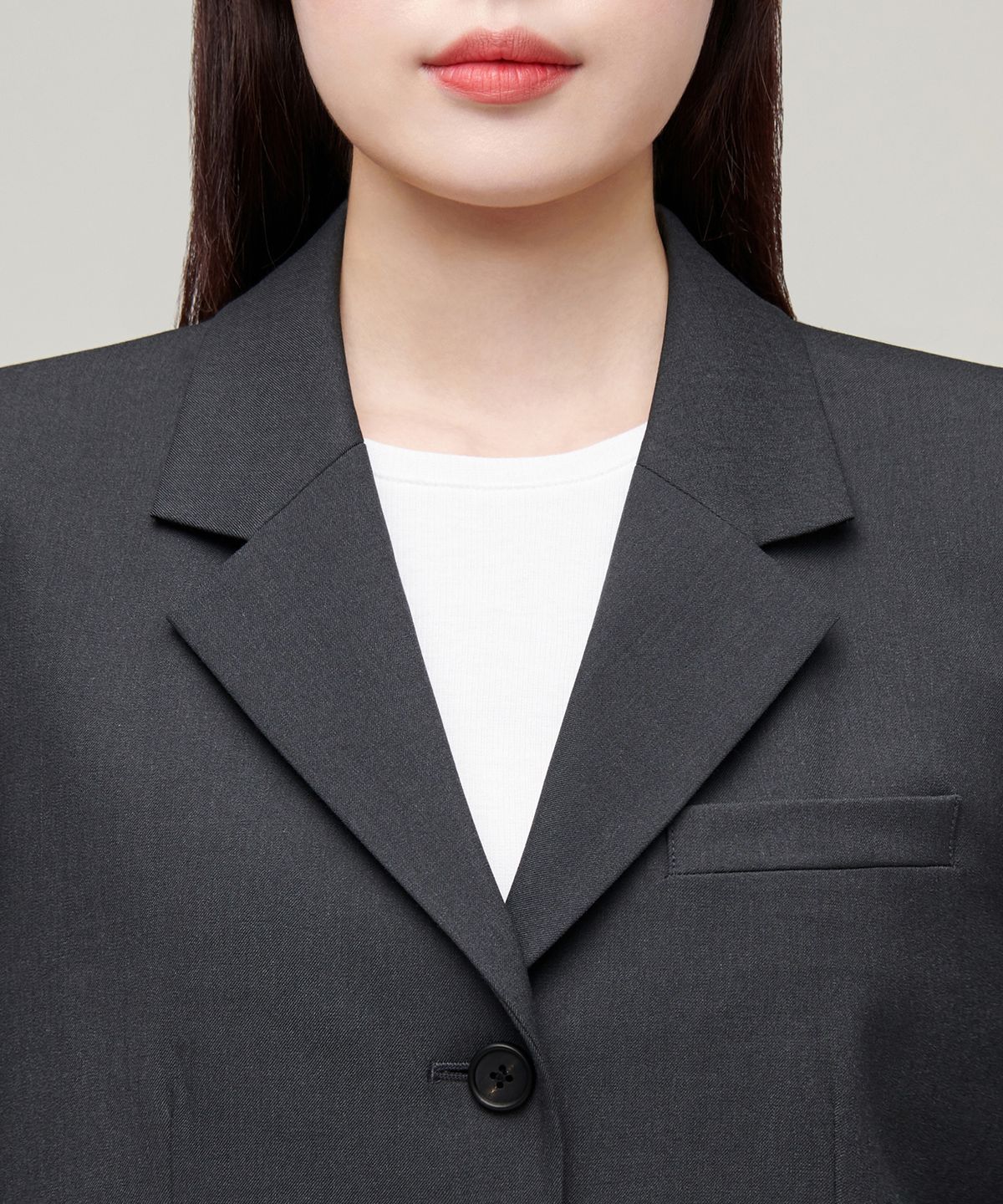 무신사 스탠다드 우먼(MUSINSA STANDARD WOMAN) 우먼즈 크롭 블레이저 [그레이]