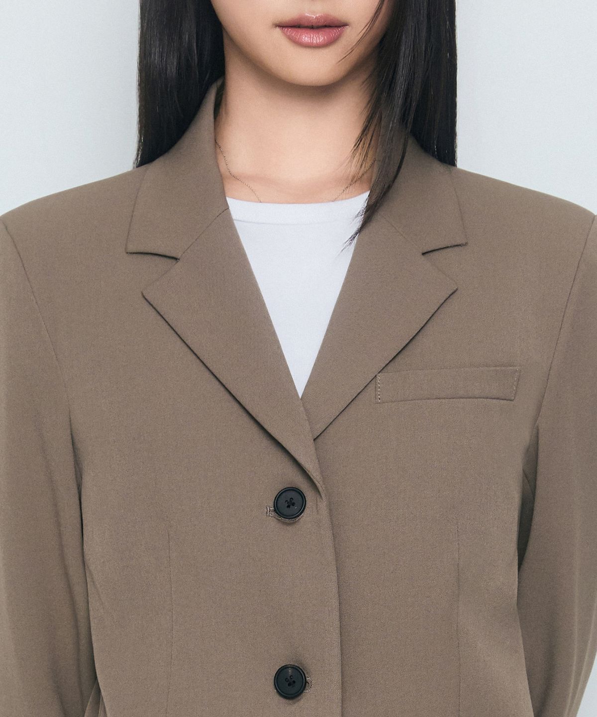 무신사 스탠다드 우먼(MUSINSA STANDARD WOMAN) 우먼즈 크롭 블레이저 [더스티 베이지]