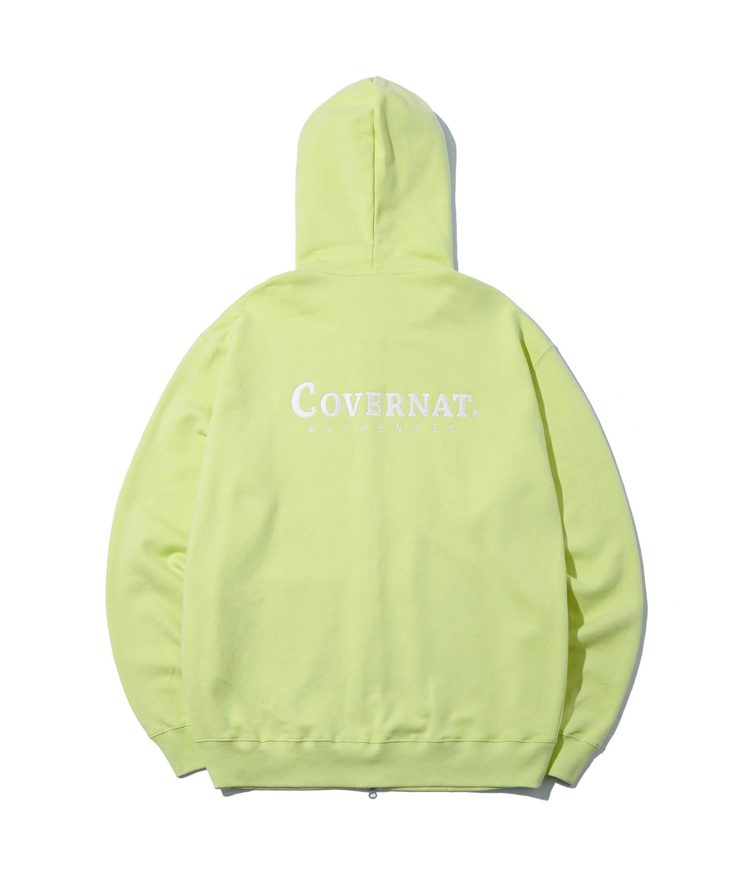 パーカー・フーディ COVERNAT Authentic Logo Hoodie Zip-Up Lime MUSINSA | COVERNAT Authentic Logo Hoodie Zip-Up Lime