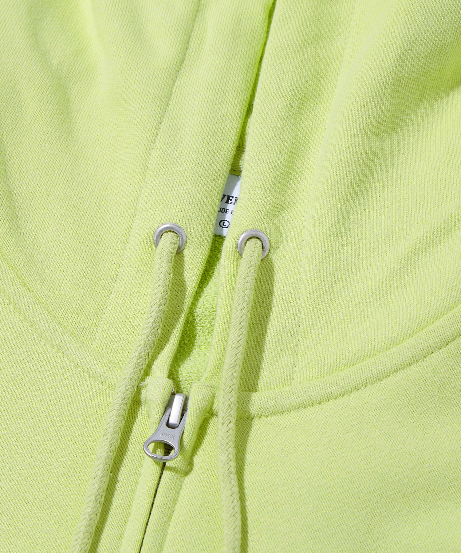 パーカー・フーディ COVERNAT Authentic Logo Hoodie Zip-Up Lime MUSINSA | COVERNAT Authentic Logo Hoodie Zip-Up Lime