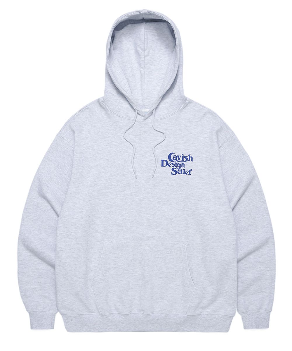 MUSINSA | CAVISH SELLER LOGO HOODIE LIGHT GRAY(BLUE