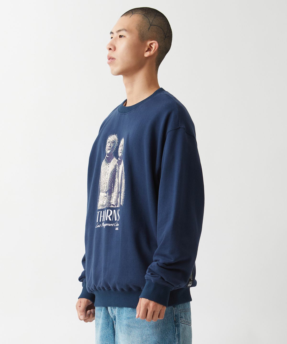 엘엠씨(LMC) LMC THORNS ARMOR SWEATSHIRT navy