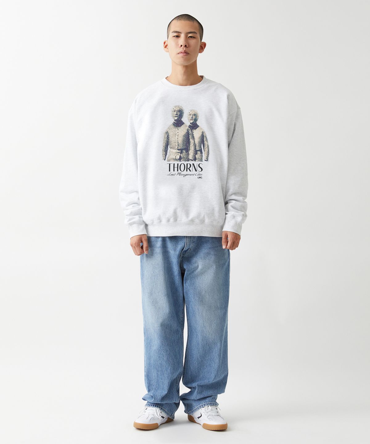 엘엠씨(LMC) LMC THORNS ARMOR SWEATSHIRT light heather gray