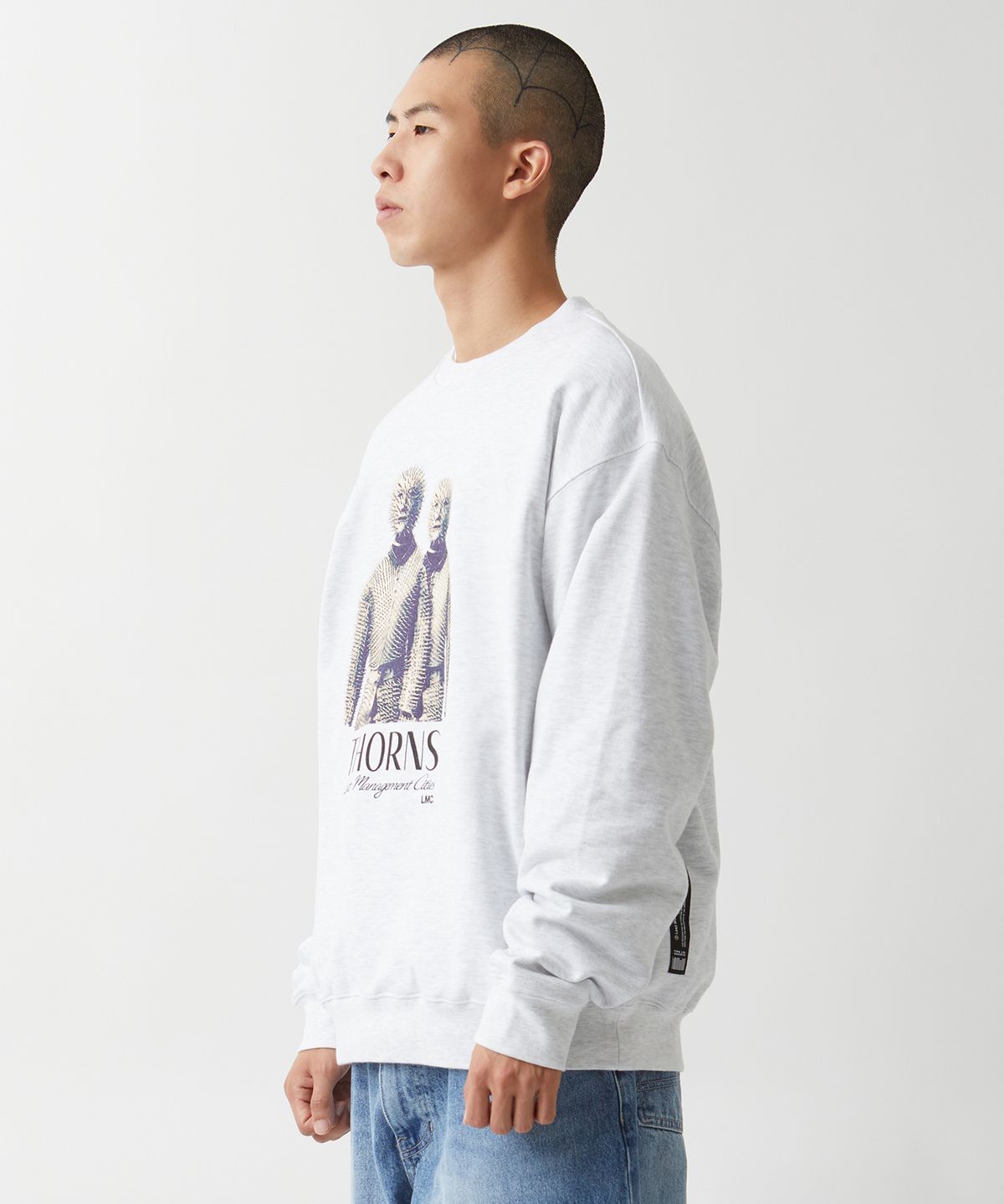 엘엠씨(LMC) LMC THORNS ARMOR SWEATSHIRT light heather gray
