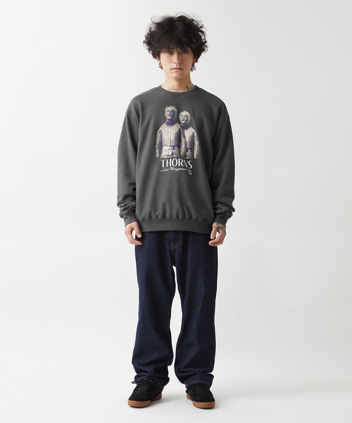 엘엠씨(LMC) LMC THORNS ARMOR SWEATSHIRT charcoal
