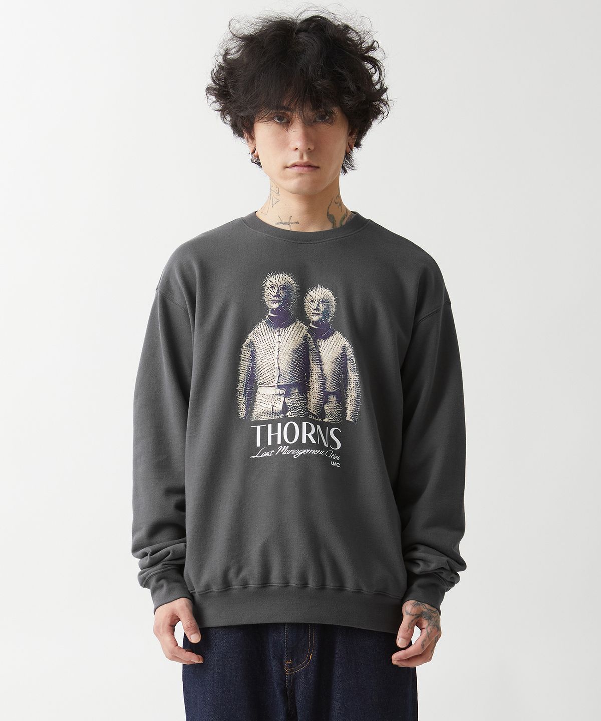 엘엠씨(LMC) LMC THORNS ARMOR SWEATSHIRT charcoal