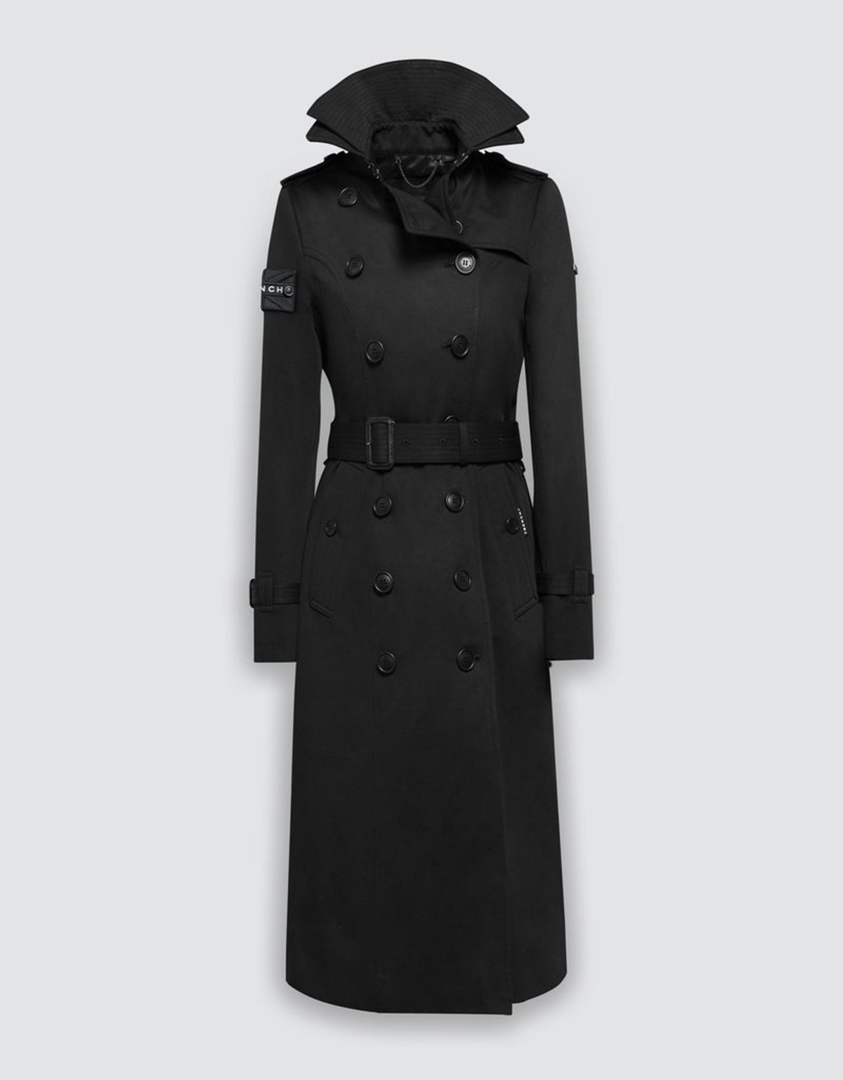 트렌치런던(TRENCH LONDON) 슬론 트렌치 코트(BLACK/BLACK/WHITE)