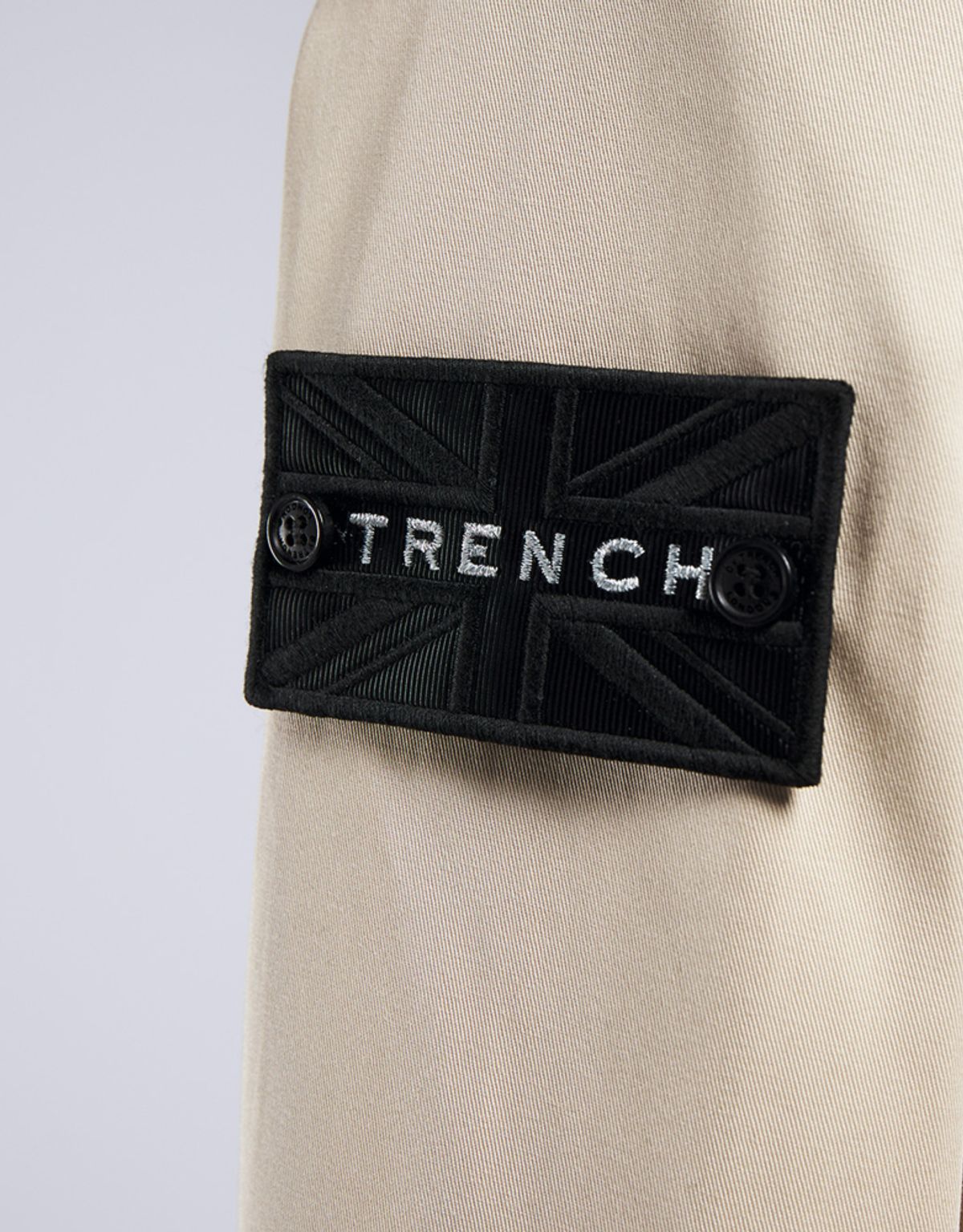트렌치런던(TRENCH LONDON) 퀸 클래식 트렌치 코트 (STONE/BLACK/WHITE)
