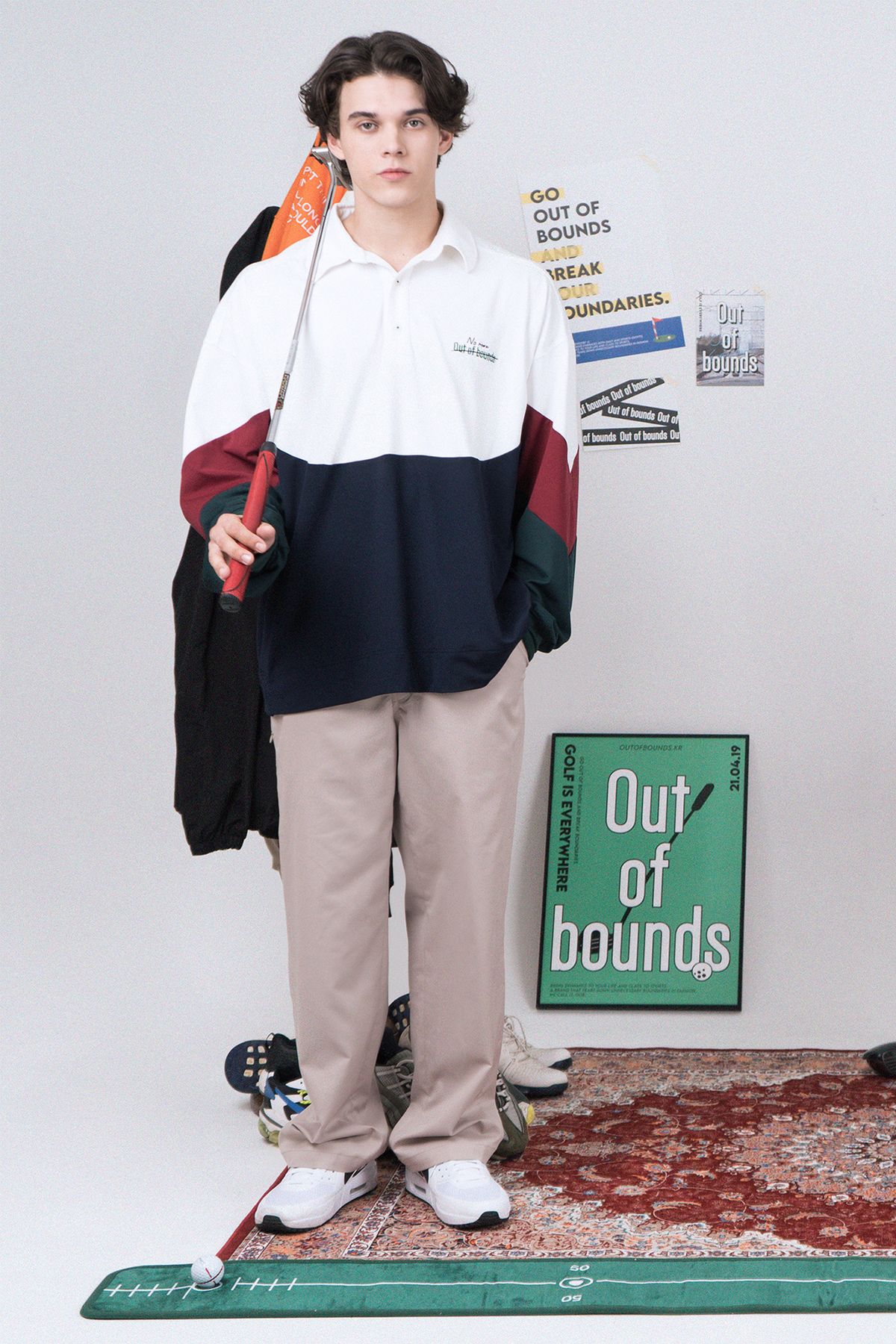 아웃오브바운즈(OUT OF BOUNDS) 유틸리티 와이드 팬츠