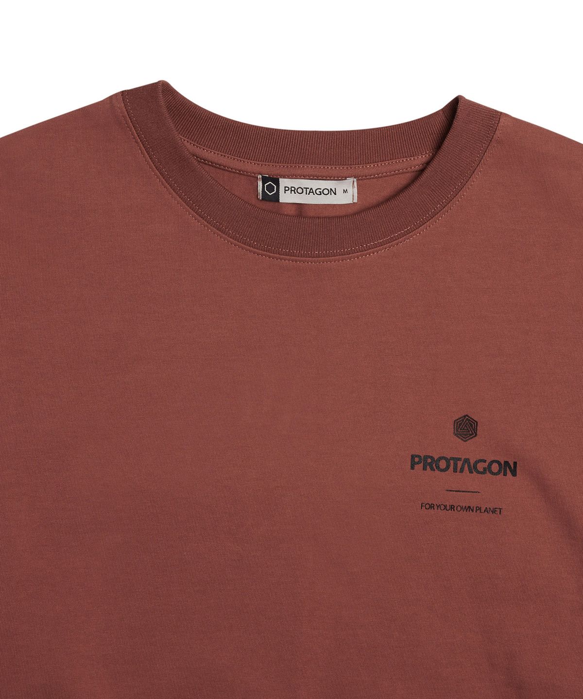 프로타곤(PROTAGON) OG Symbol Oversized Long-sleeved Tee (Brown)