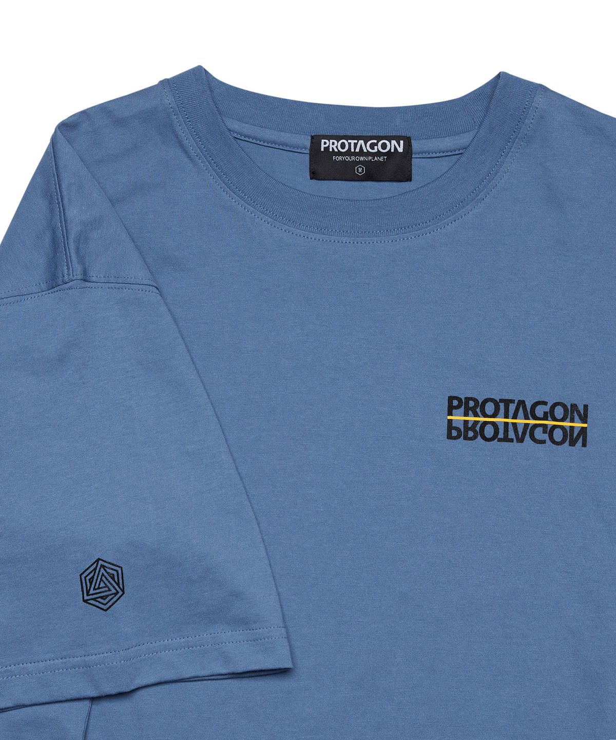 프로타곤(PROTAGON) BE REFLECTED Short-sleeved Tee (Blue)