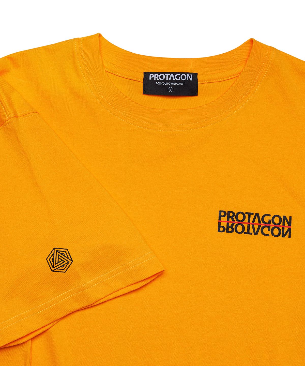 프로타곤(PROTAGON) BE REFLECTED Short-sleeved Tee (Yellow)