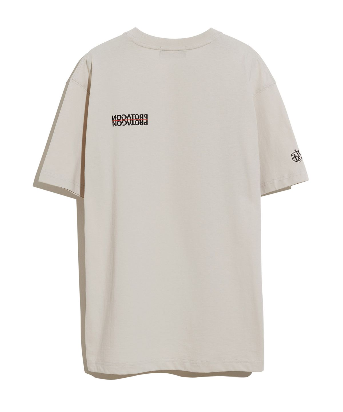 프로타곤(PROTAGON) BE REFLECTED Short-sleeved Tee (Ivory)