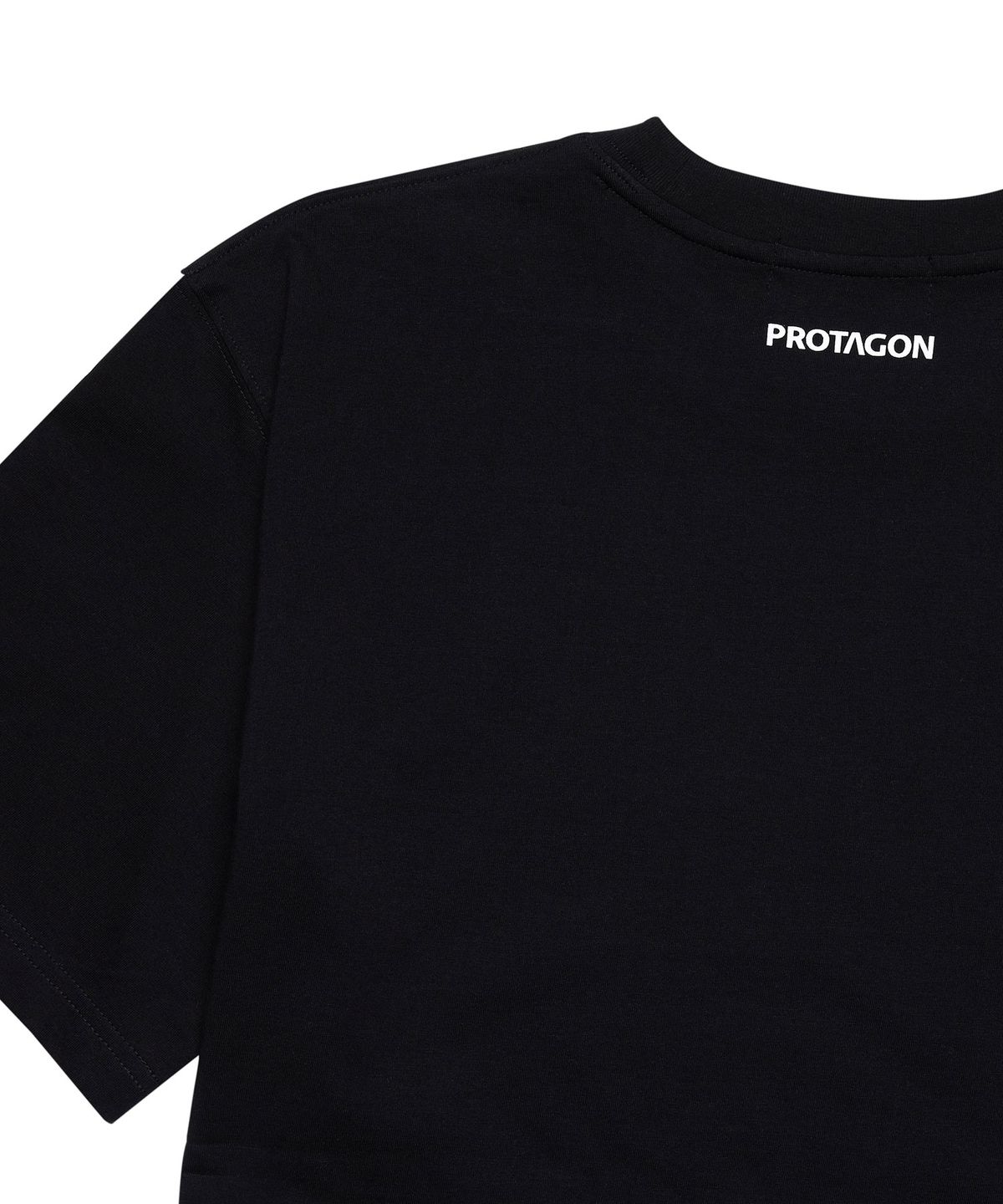 프로타곤(PROTAGON) Whale Symbol Short-sleeved Tee (Black)