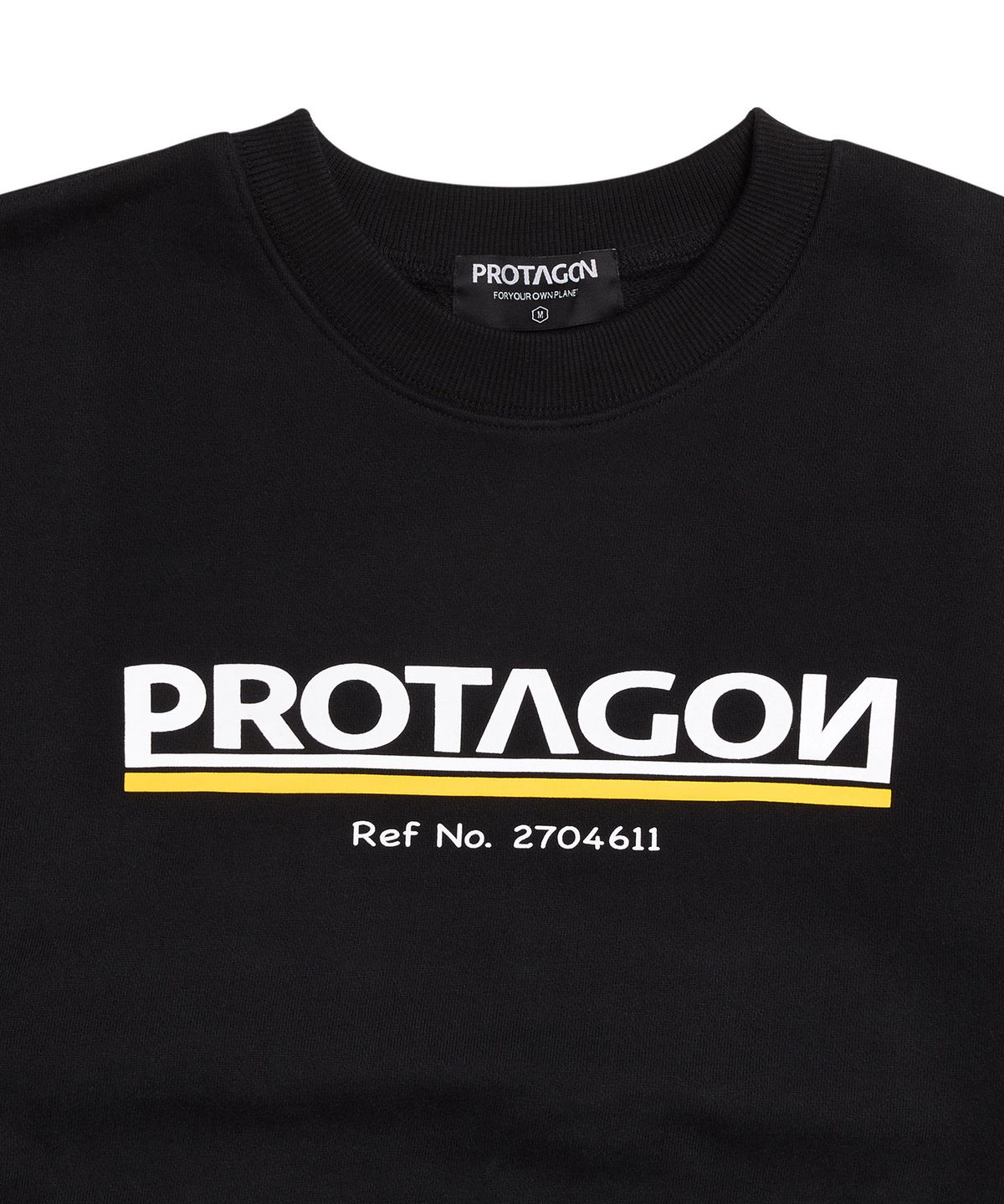 프로타곤(PROTAGON) 2704611 Oversized Sweat Shirts (Black)
