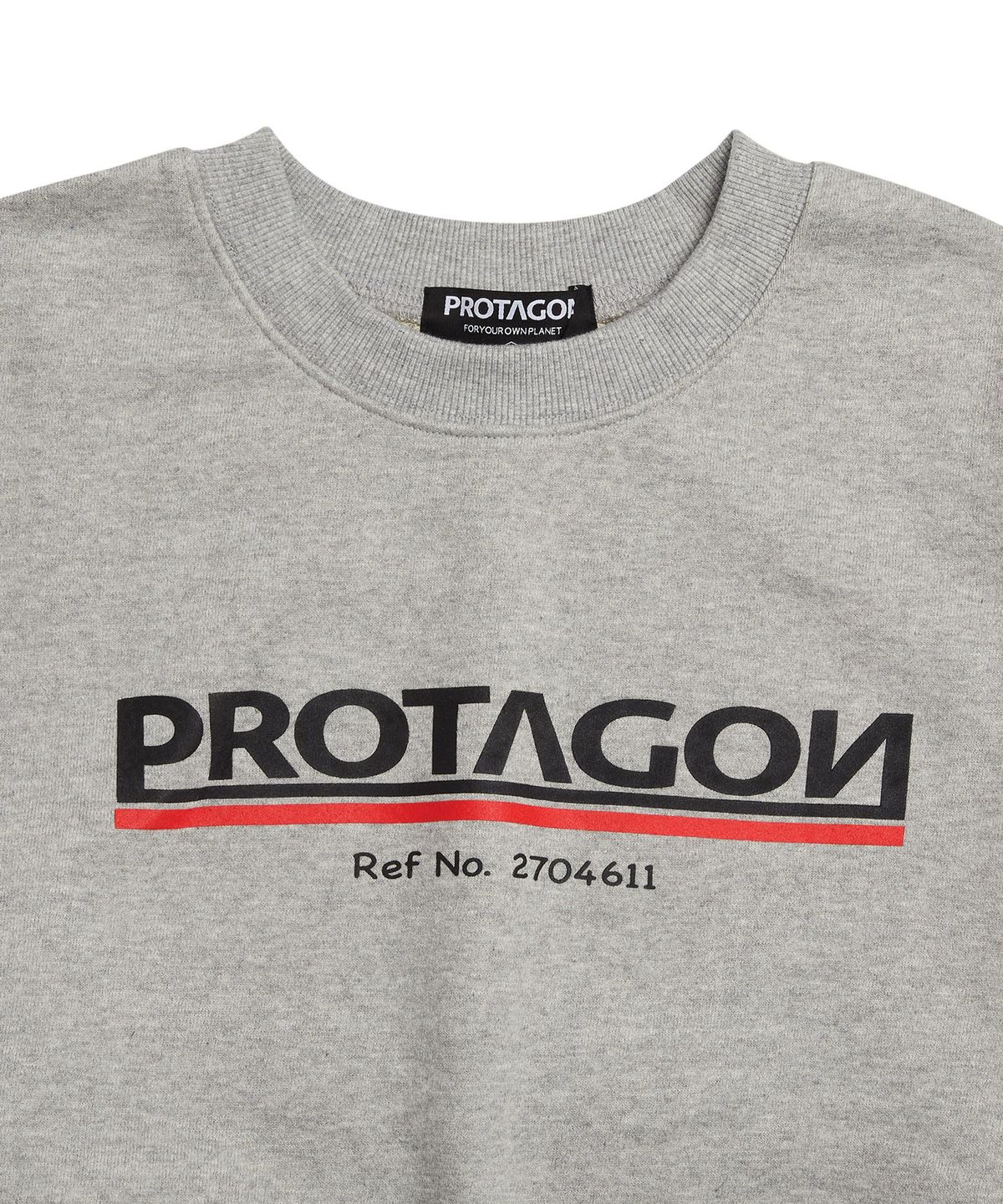 프로타곤(PROTAGON) 2704611 Oversized Sweat Shirts (Gray)