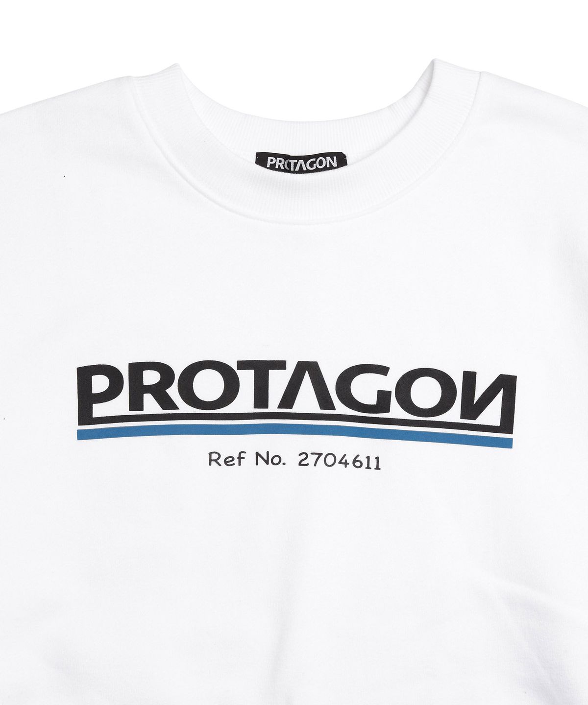 프로타곤(PROTAGON) 2704611 Oversized Sweat Shirts (White)