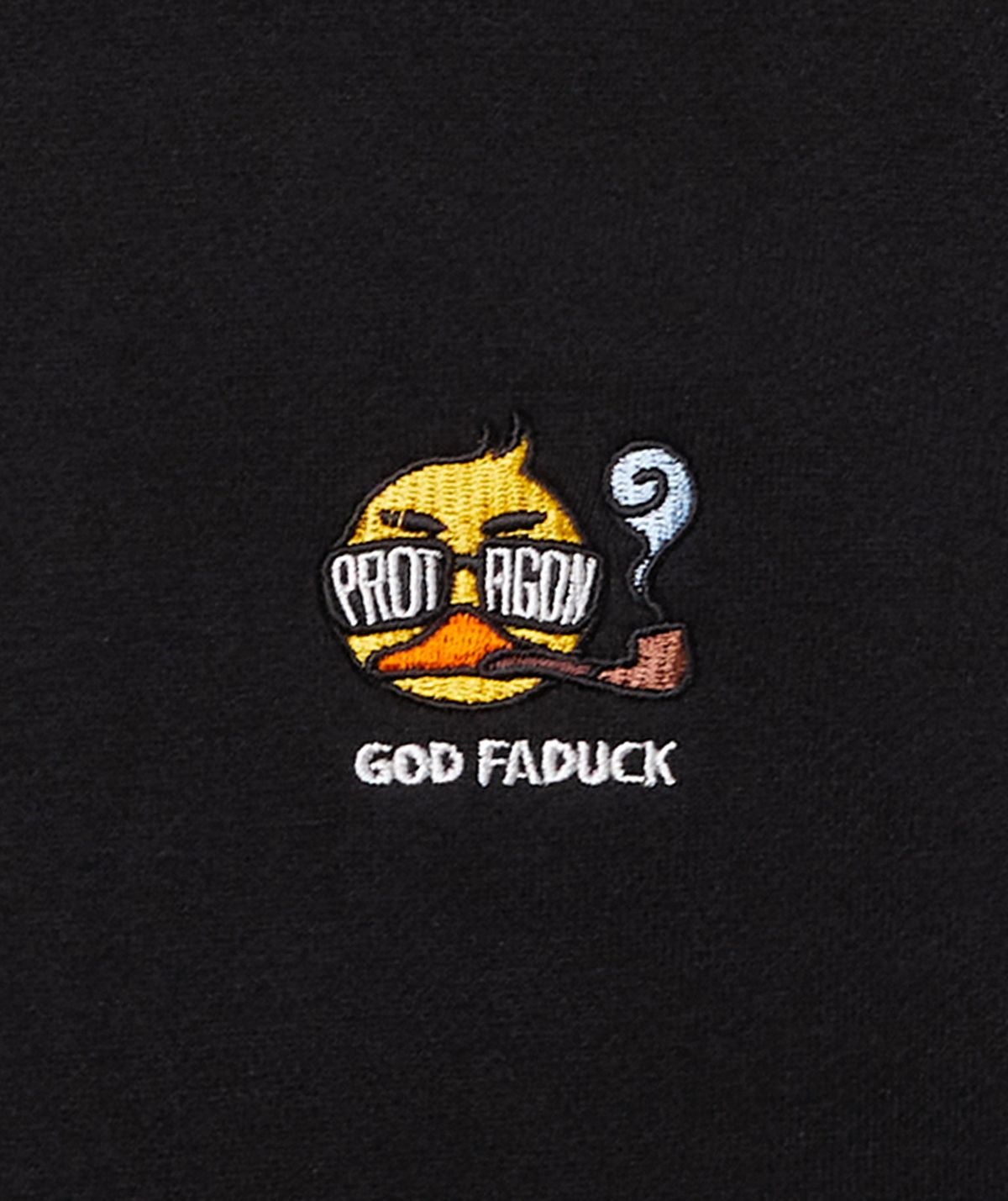 프로타곤(PROTAGON) God Faduck Oversized Hoodie (Black)