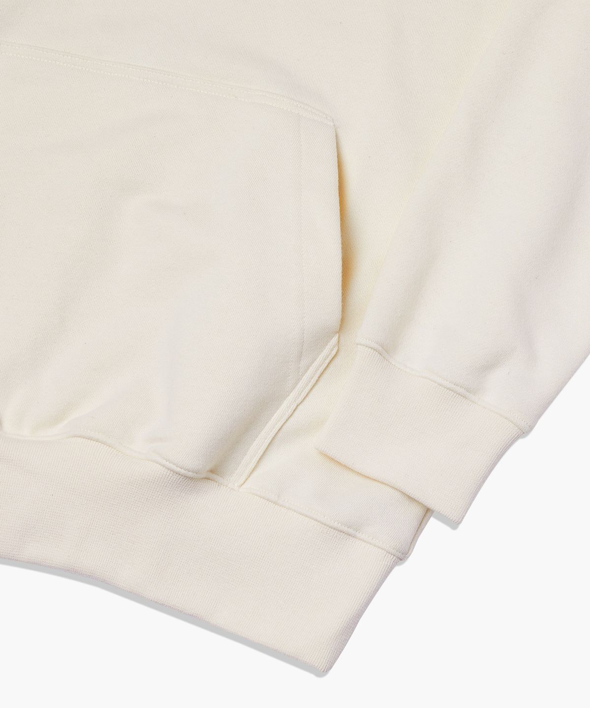 프로타곤(PROTAGON) Rough Box Logo Oversized Hoodie (Ivory)